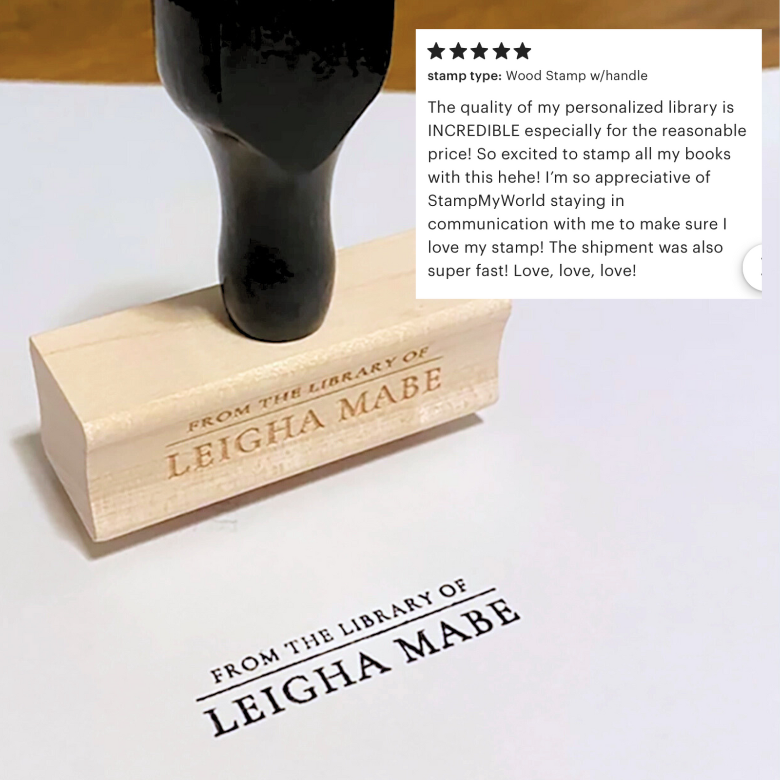 Minimalist Book Stamp