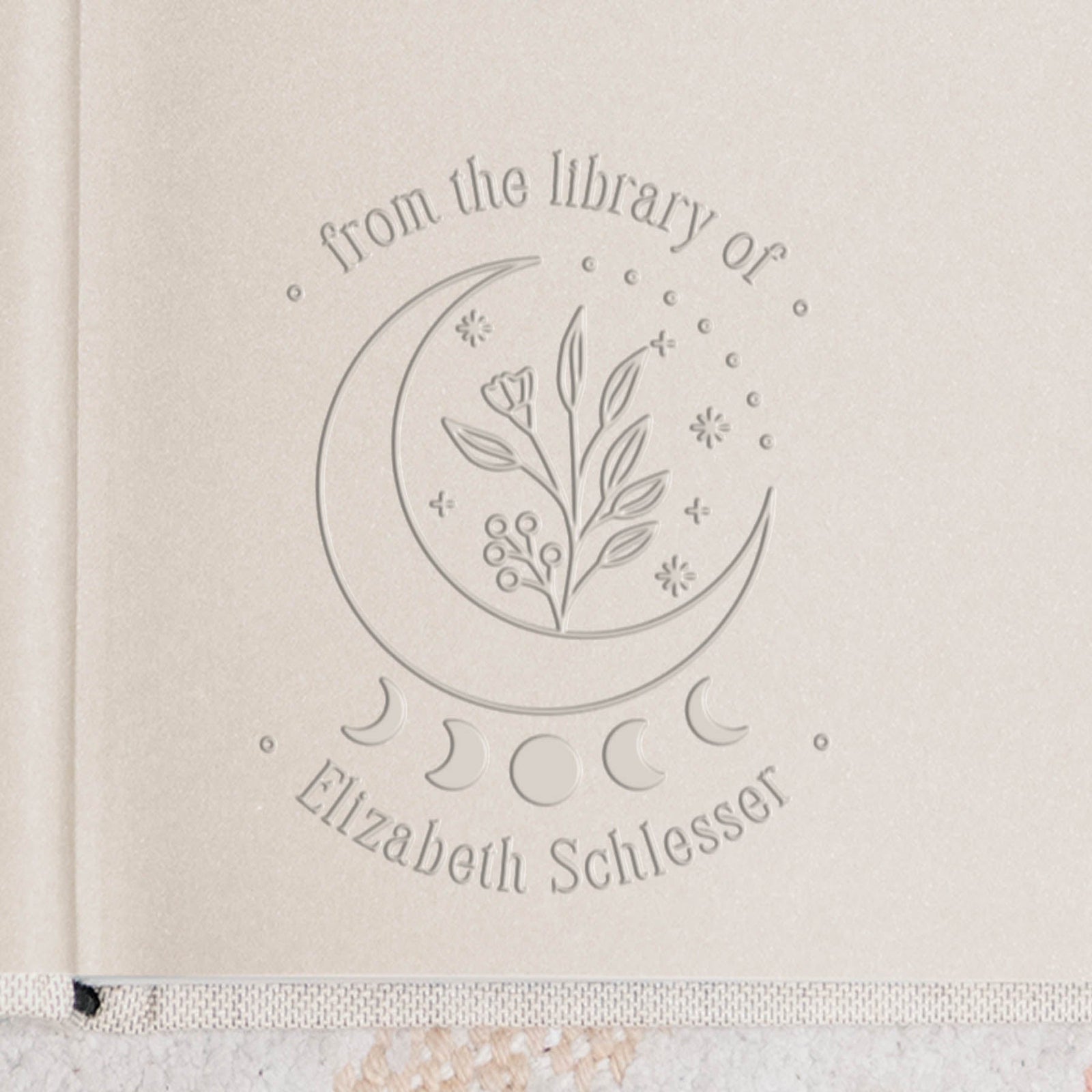 Moon and Flowers Design 2