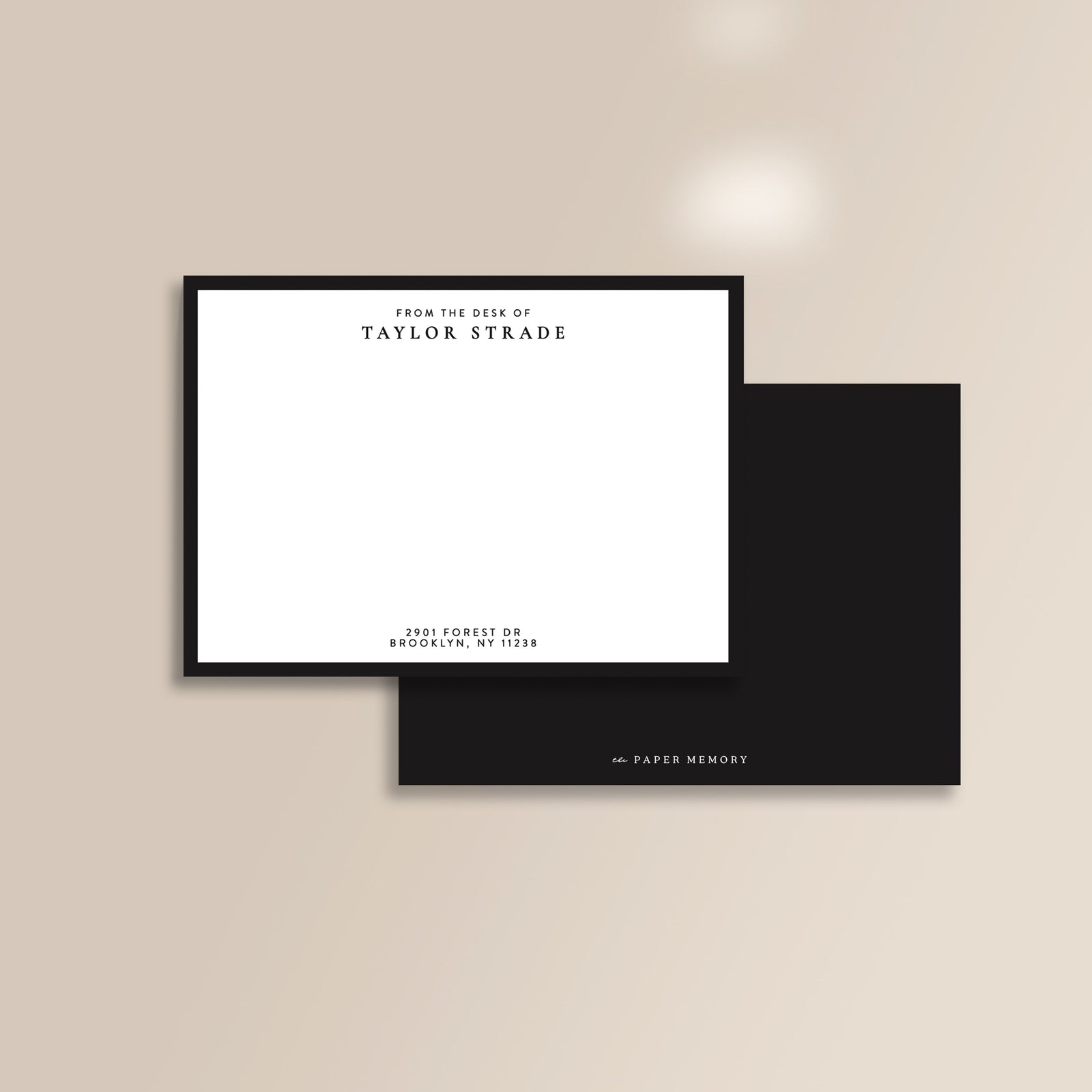 Flat Notecard Set