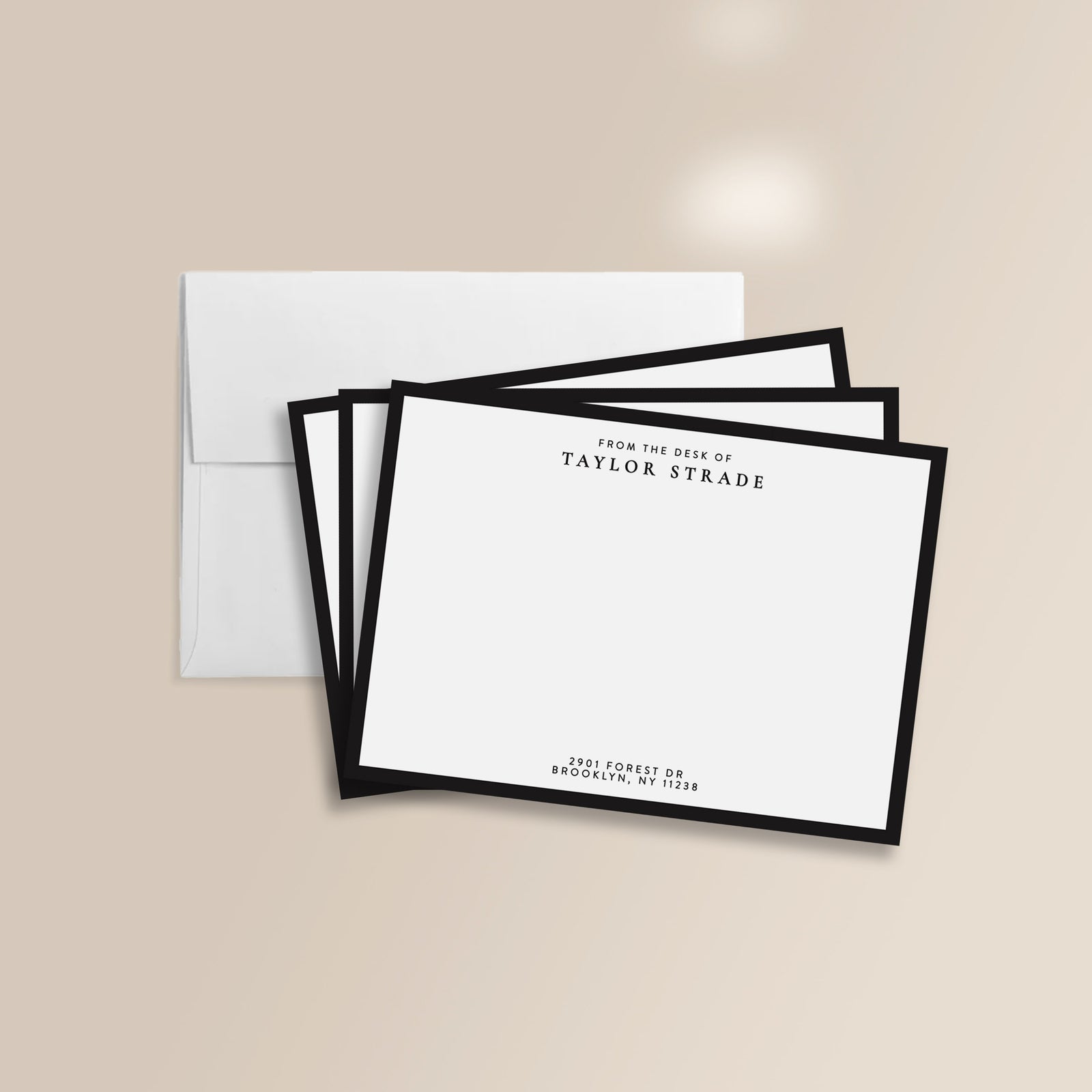 Flat Notecard Set