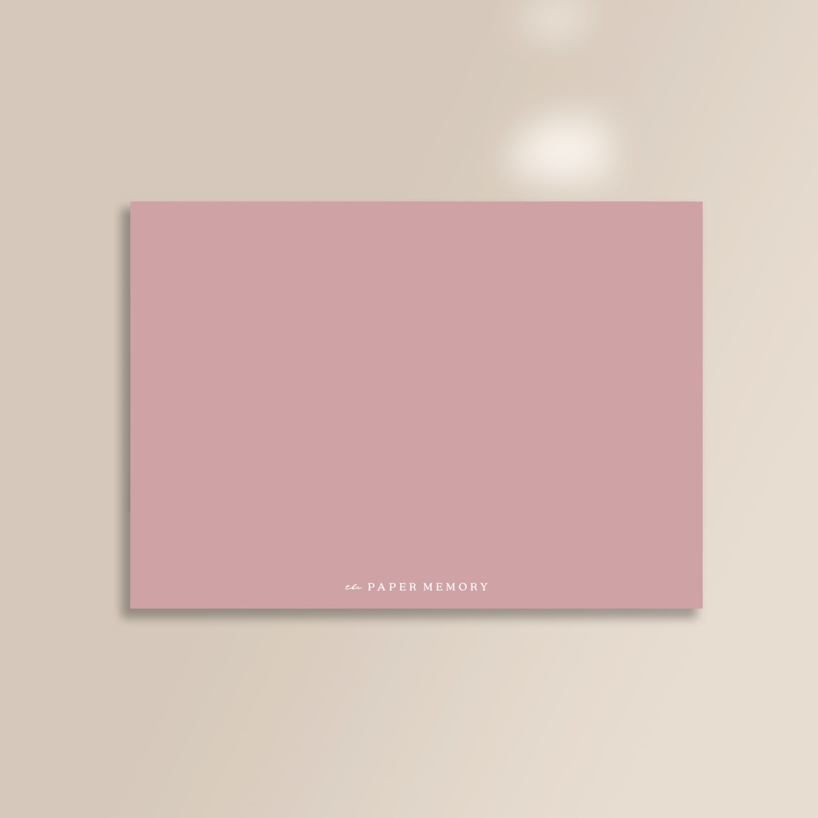 Pink Flat Notecard Set