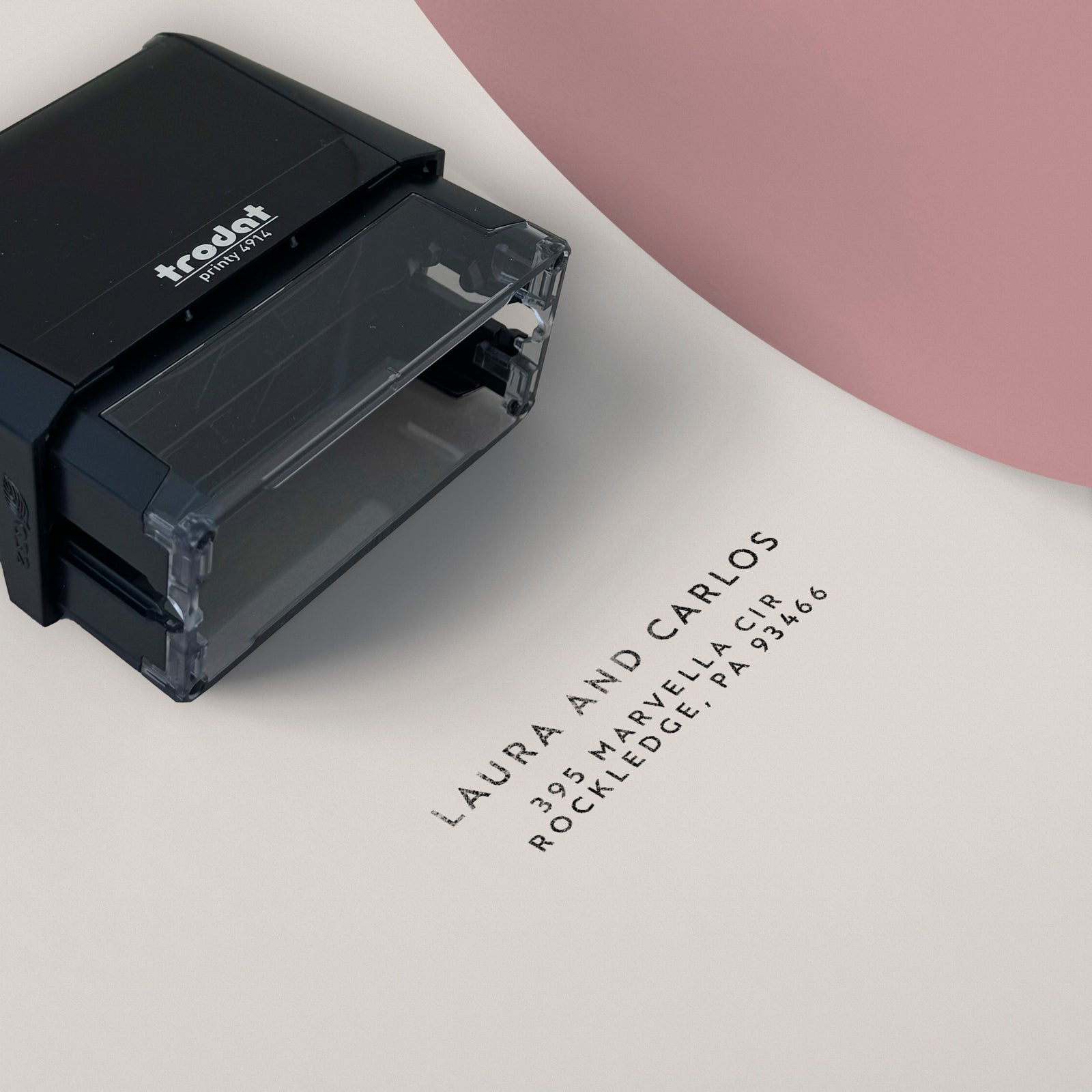 Modern return address stamp