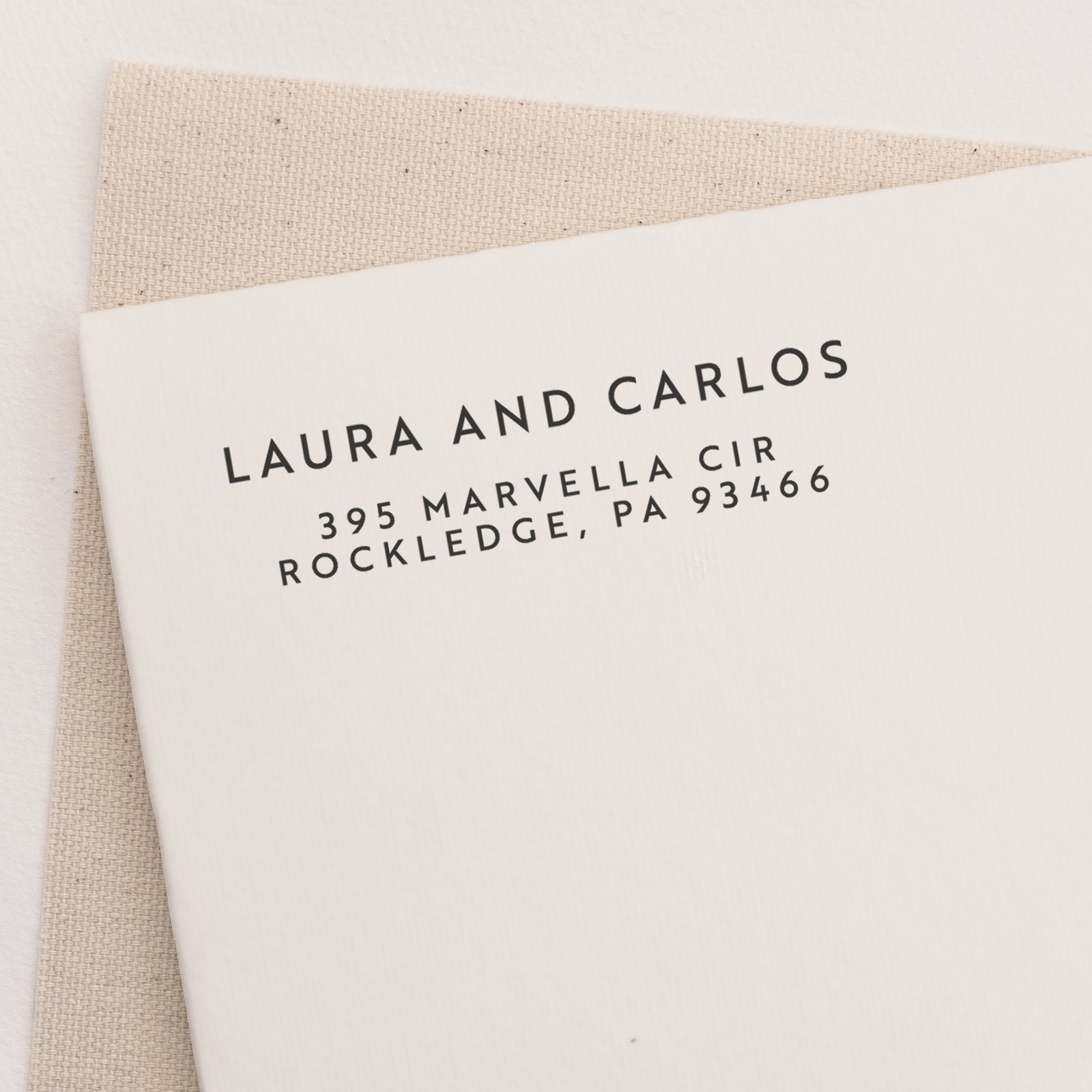 Modern return address stamp