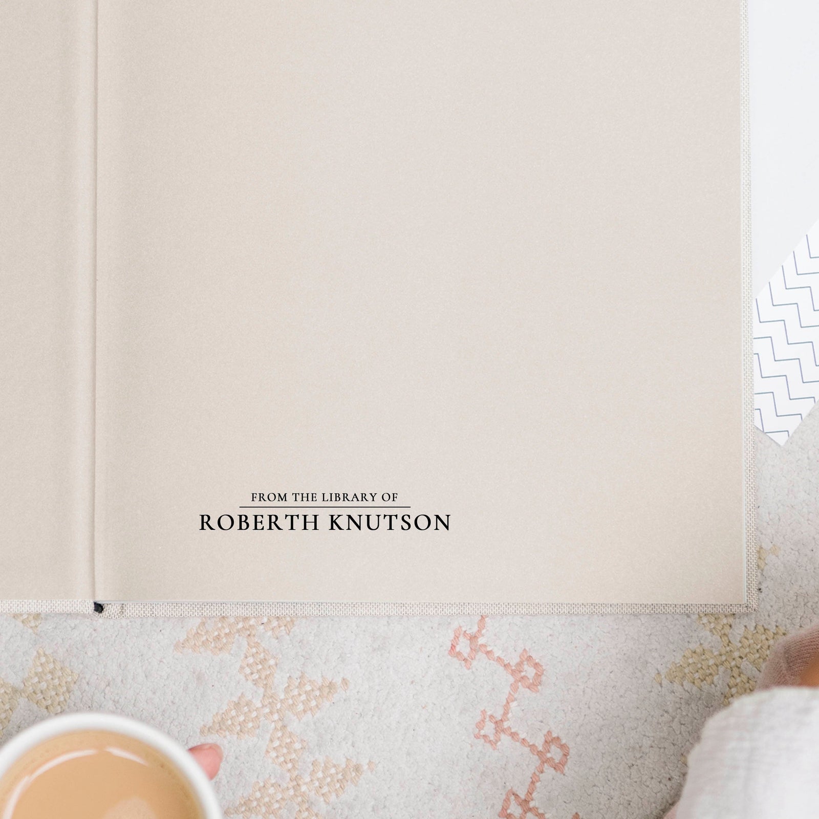 Minimal Personalized Book Stamp | From the library of | Ex Libris | This book belongs to | Book lover gift | Self ink stamper | Wood handle