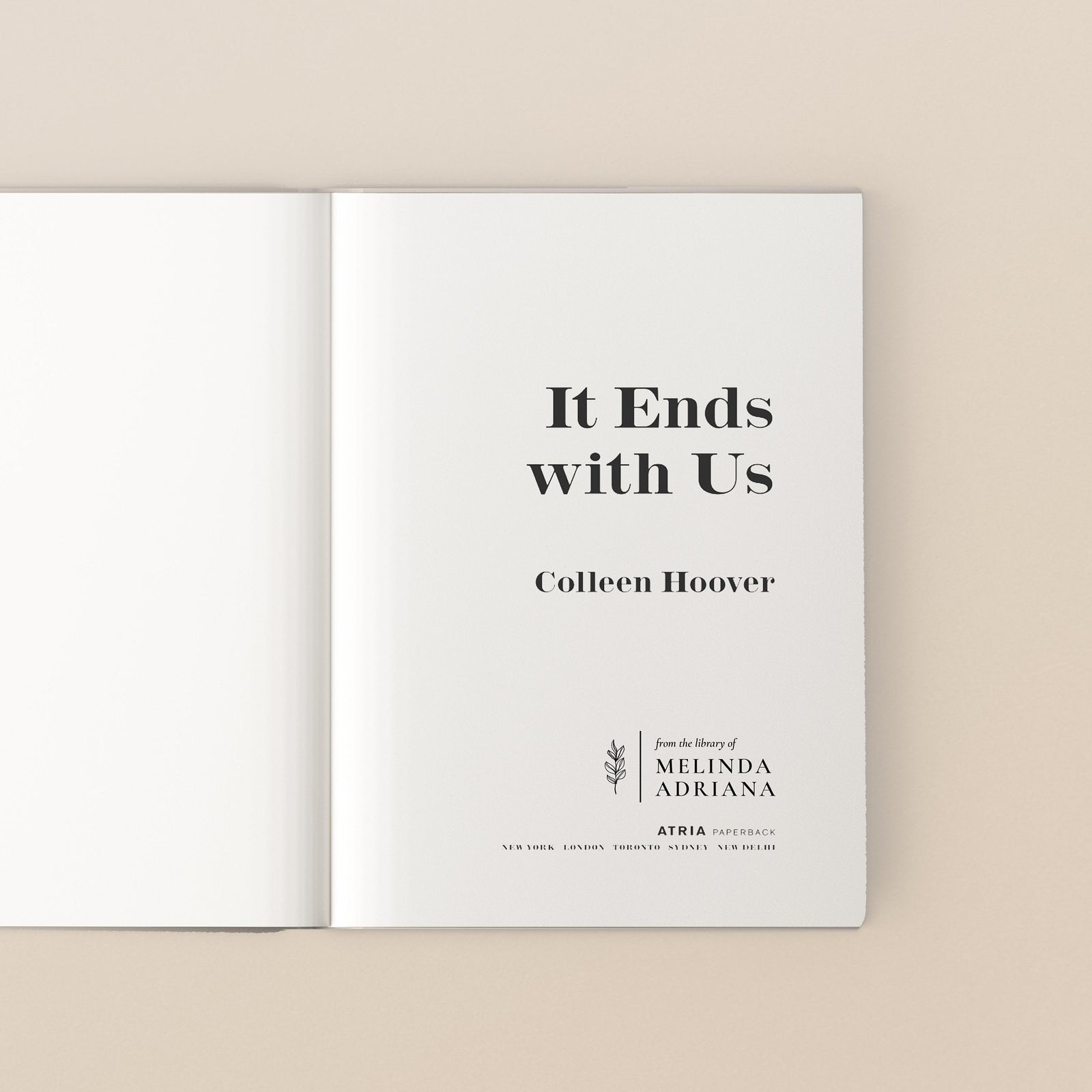 Leaf Minimal Personalized Book Stamp | From the library of | Ex Libris | This book belongs to | Book lover gift | Plant lover gift