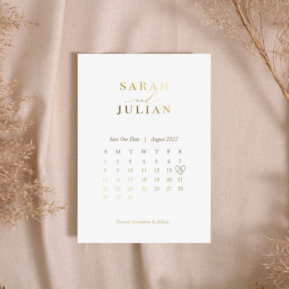 Calendar | Foil Save the Date Cards