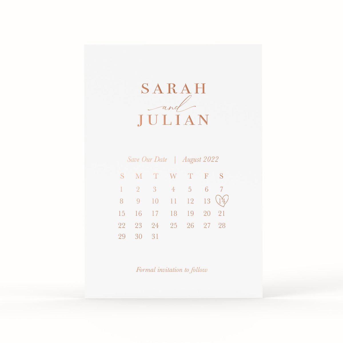 Calendar | Foil Save the Date Cards