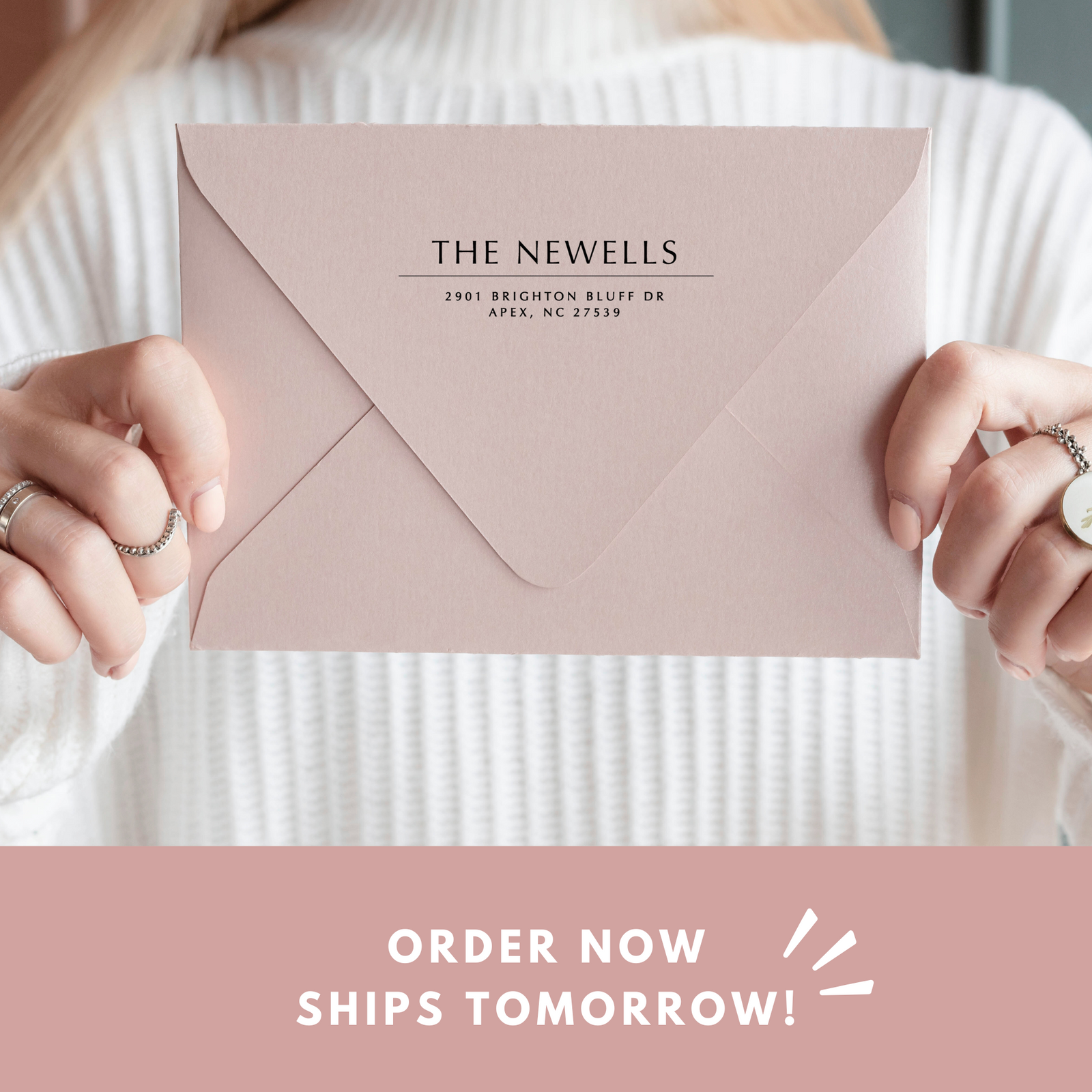 Modern return address stamp