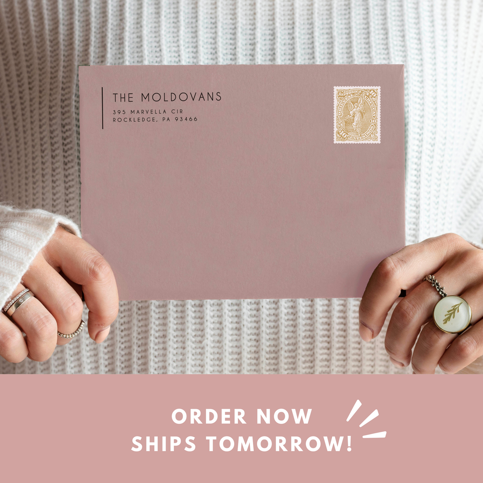 Modern return address stamp