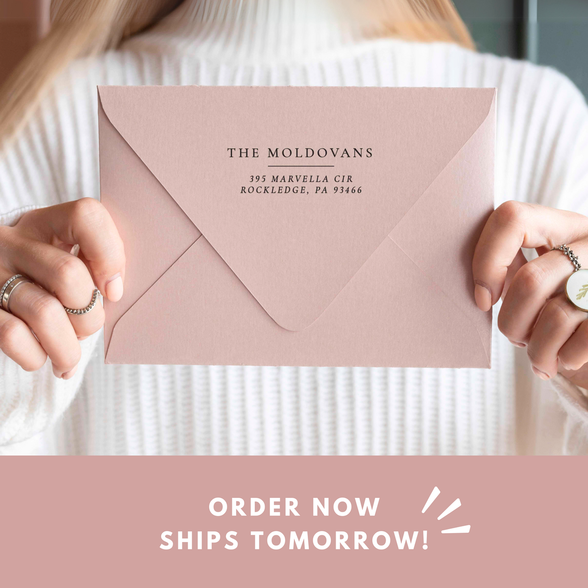 Modern return address stamp