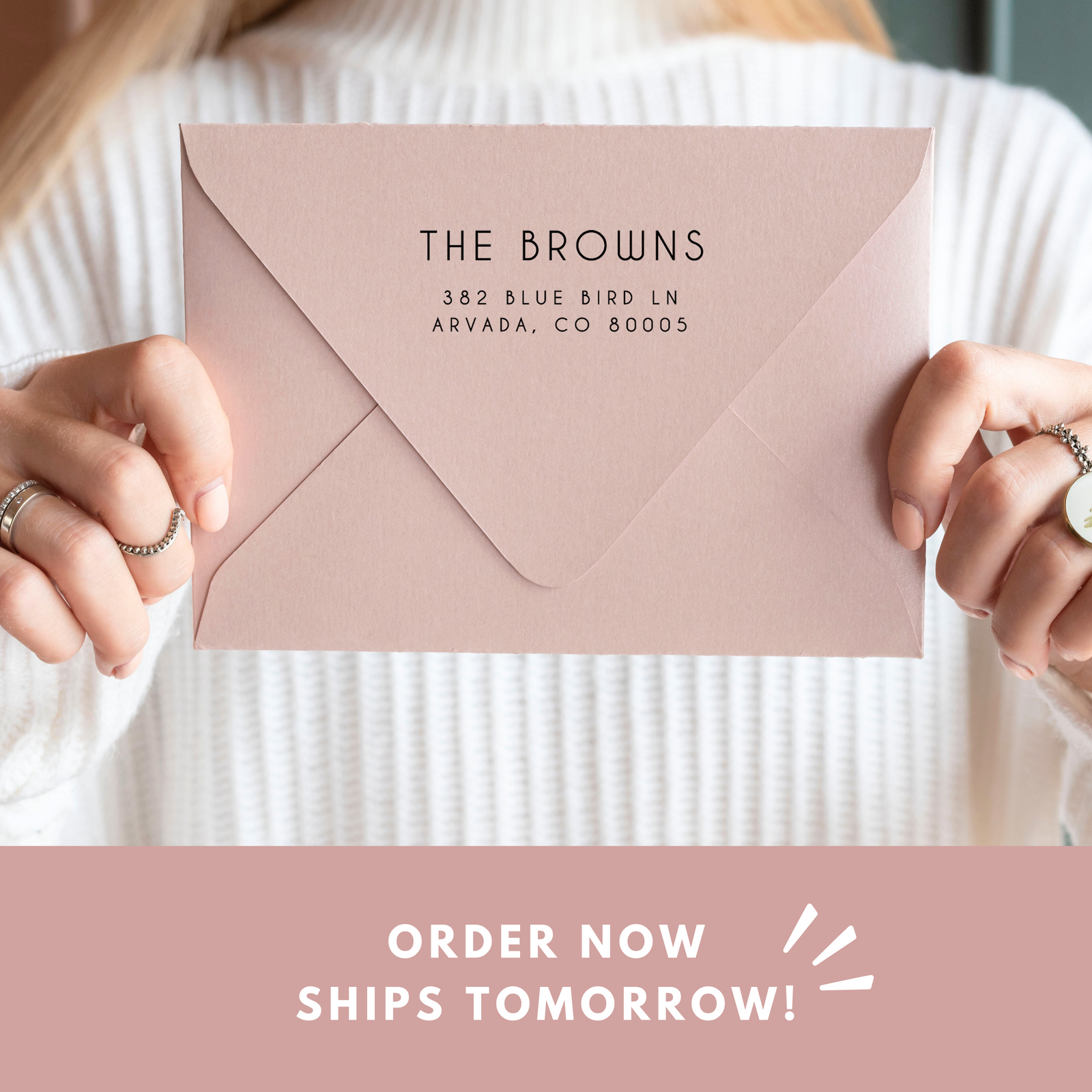 Modern return address stamp