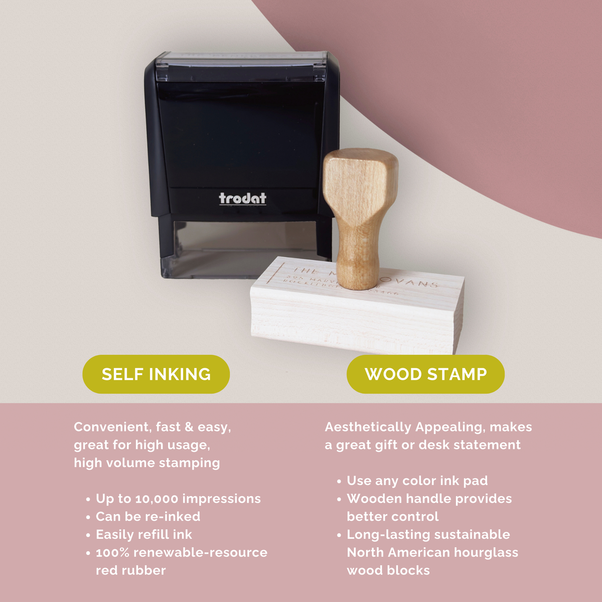 Moon and Mountains Book Stamp