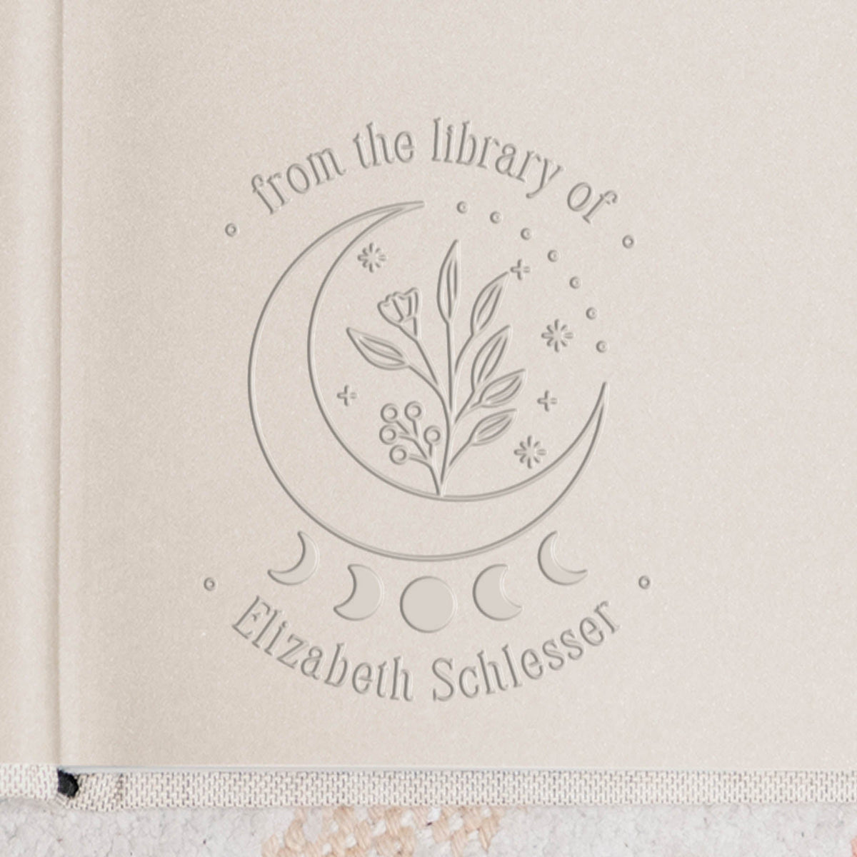 Moon and Flowers Design 2