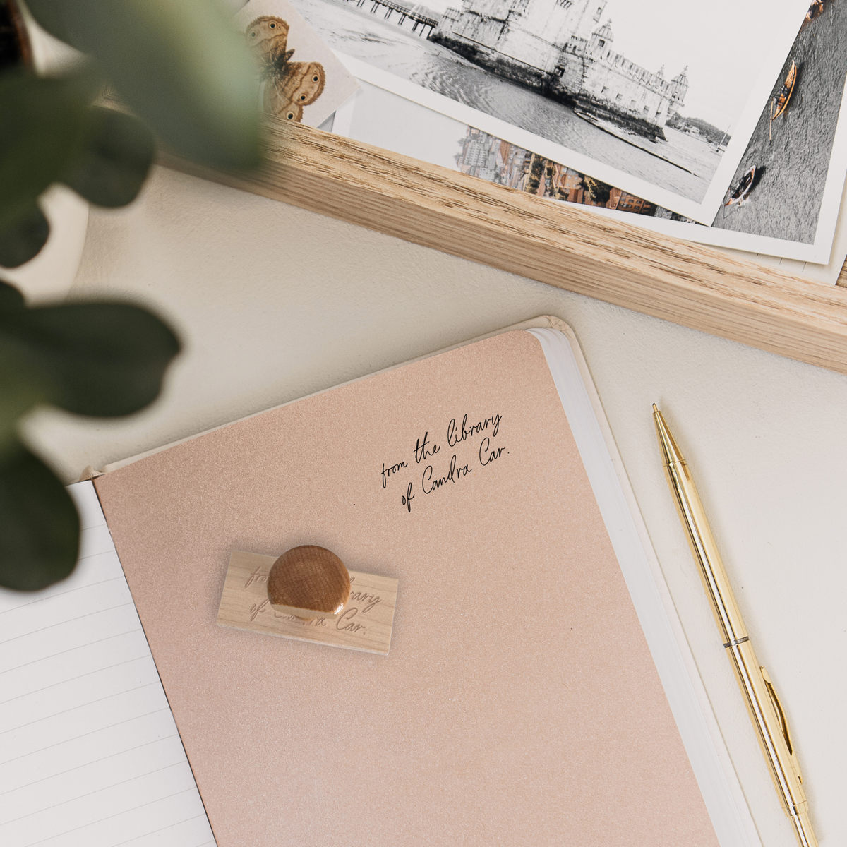 Handwriting Library Stamp