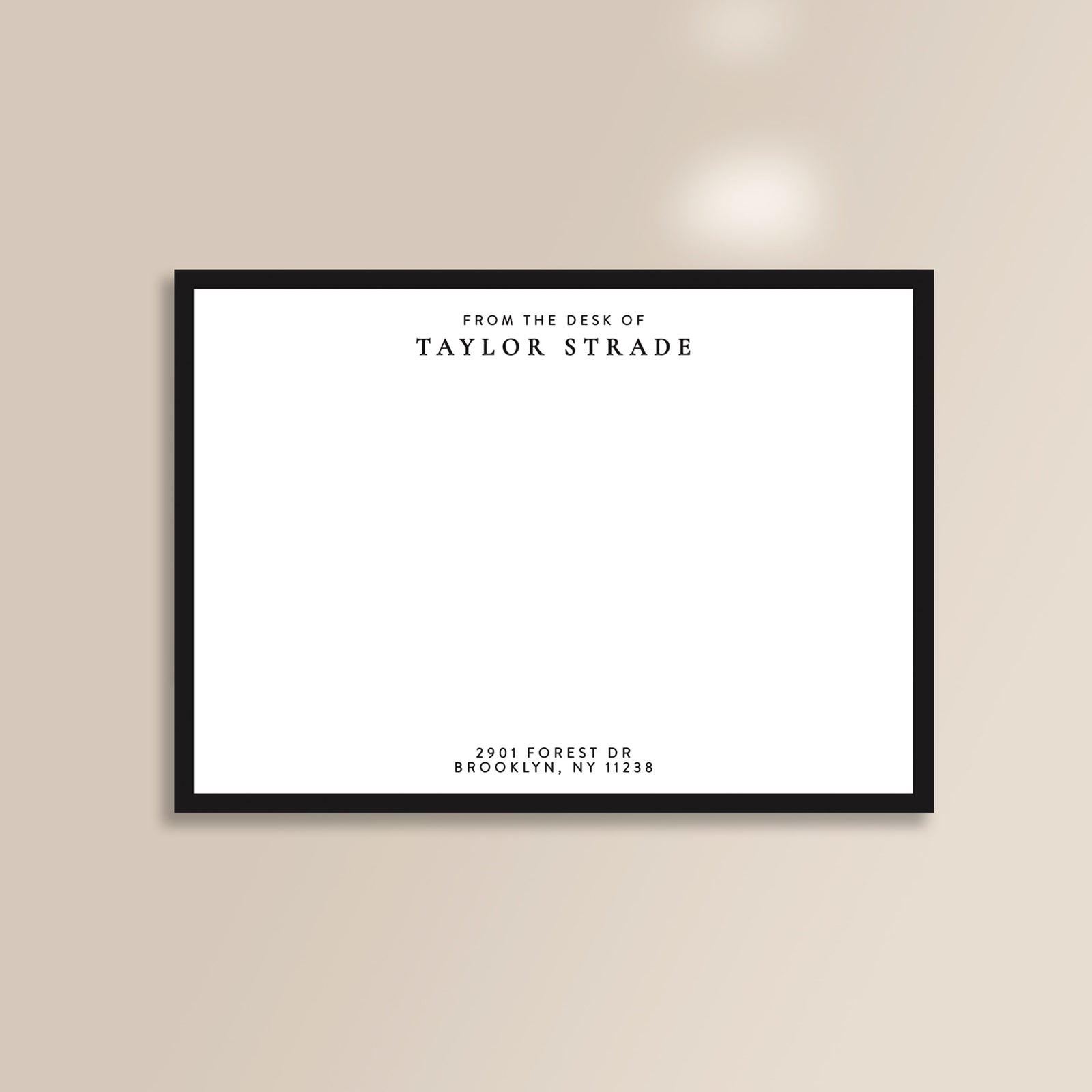 Flat Notecard Set