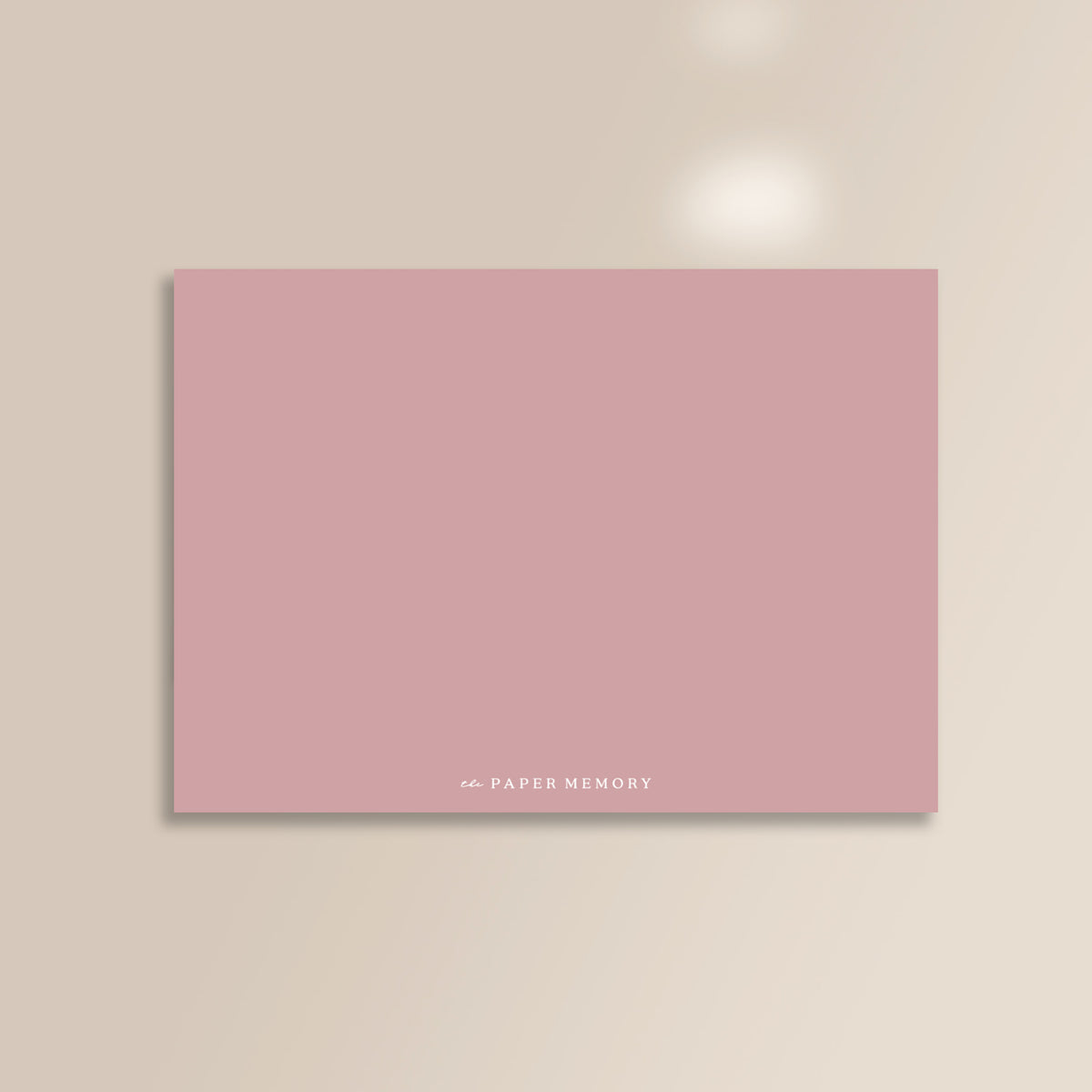 Pink Flat Notecard Set