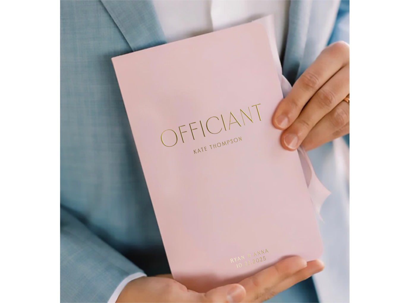 Modern Minimal Officiant Book