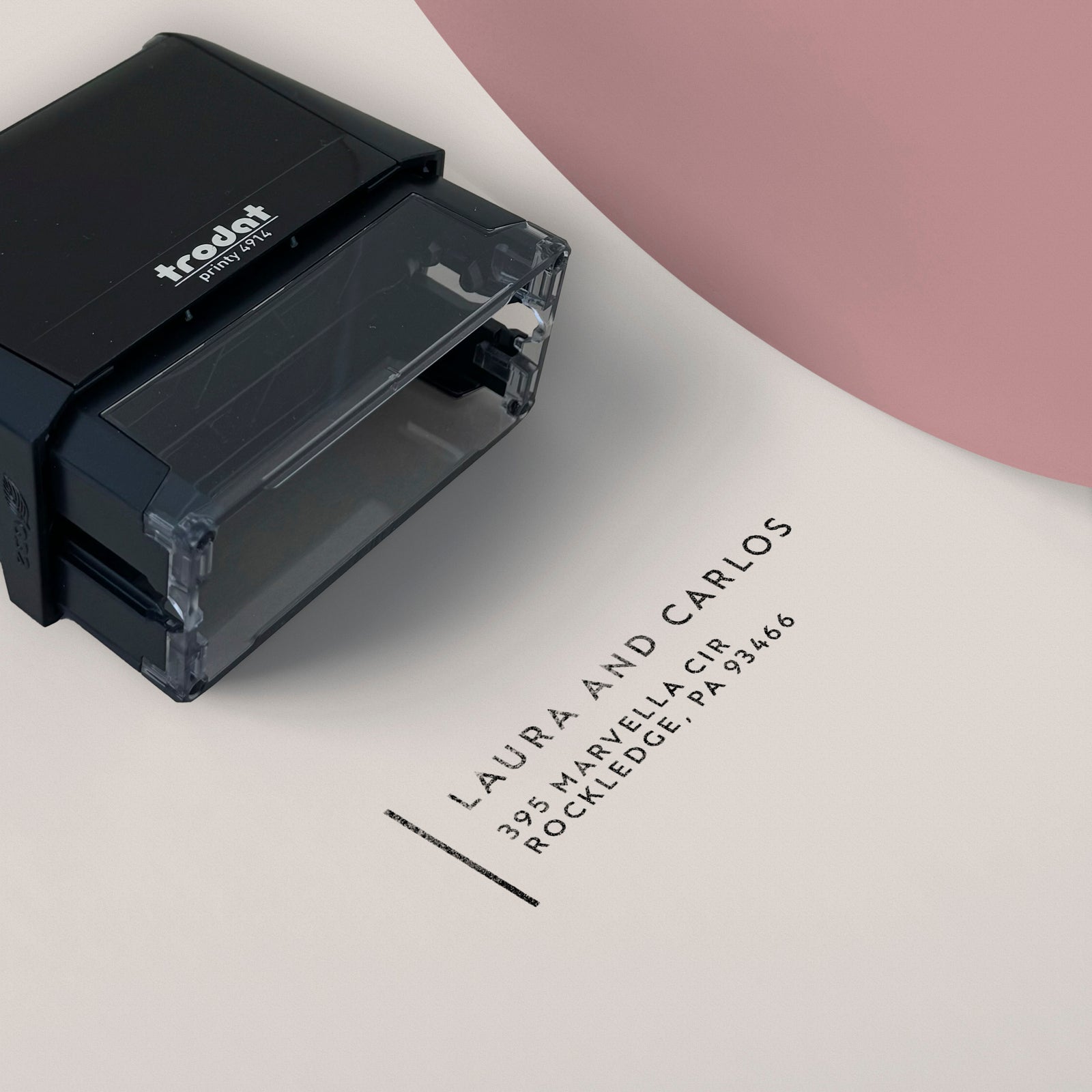Modern return address stamp