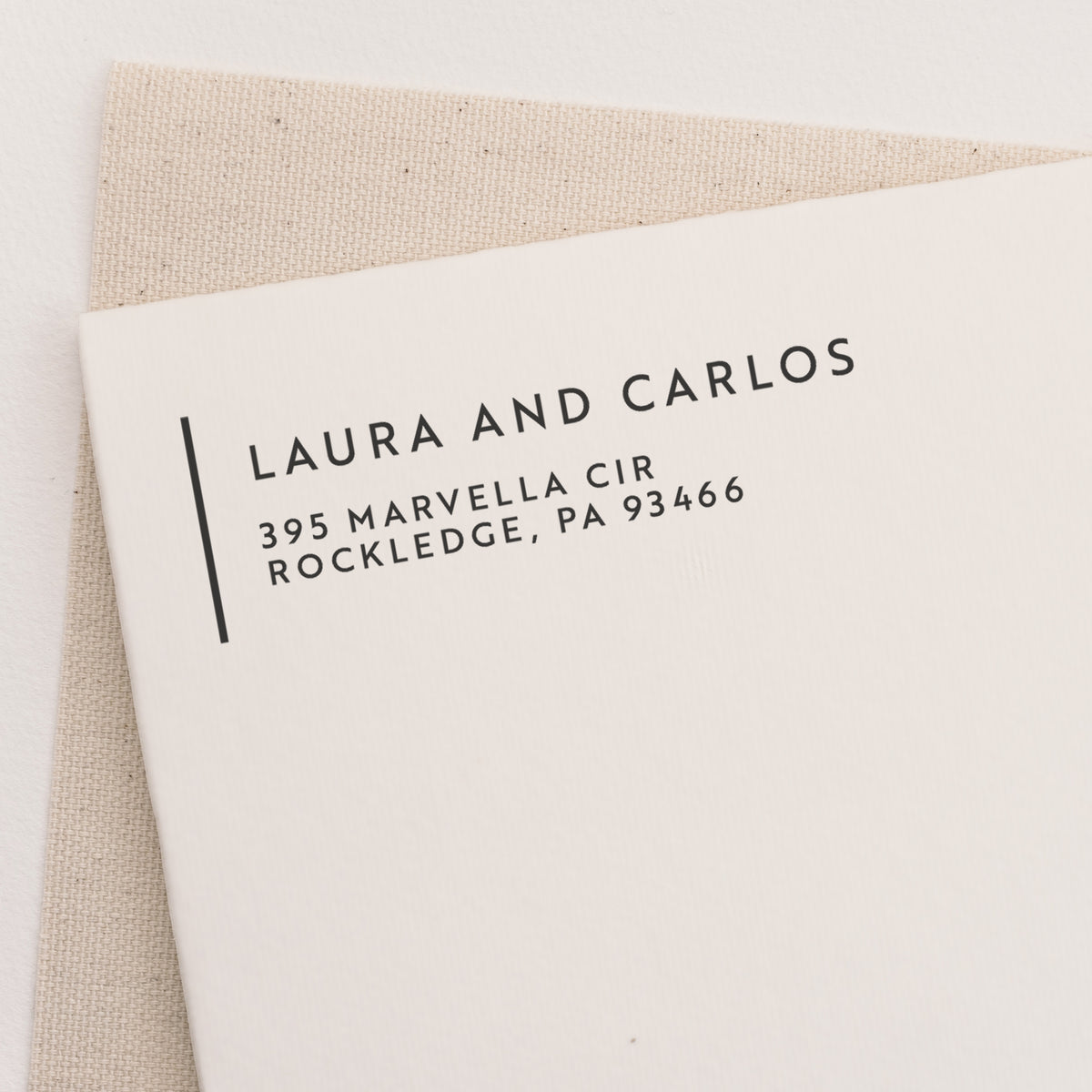 Modern return address stamp