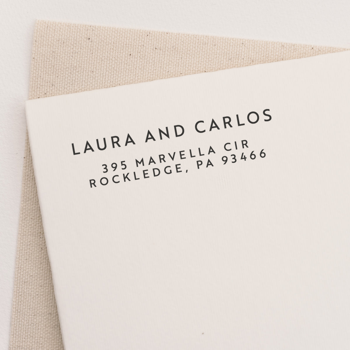 Modern return address stamp