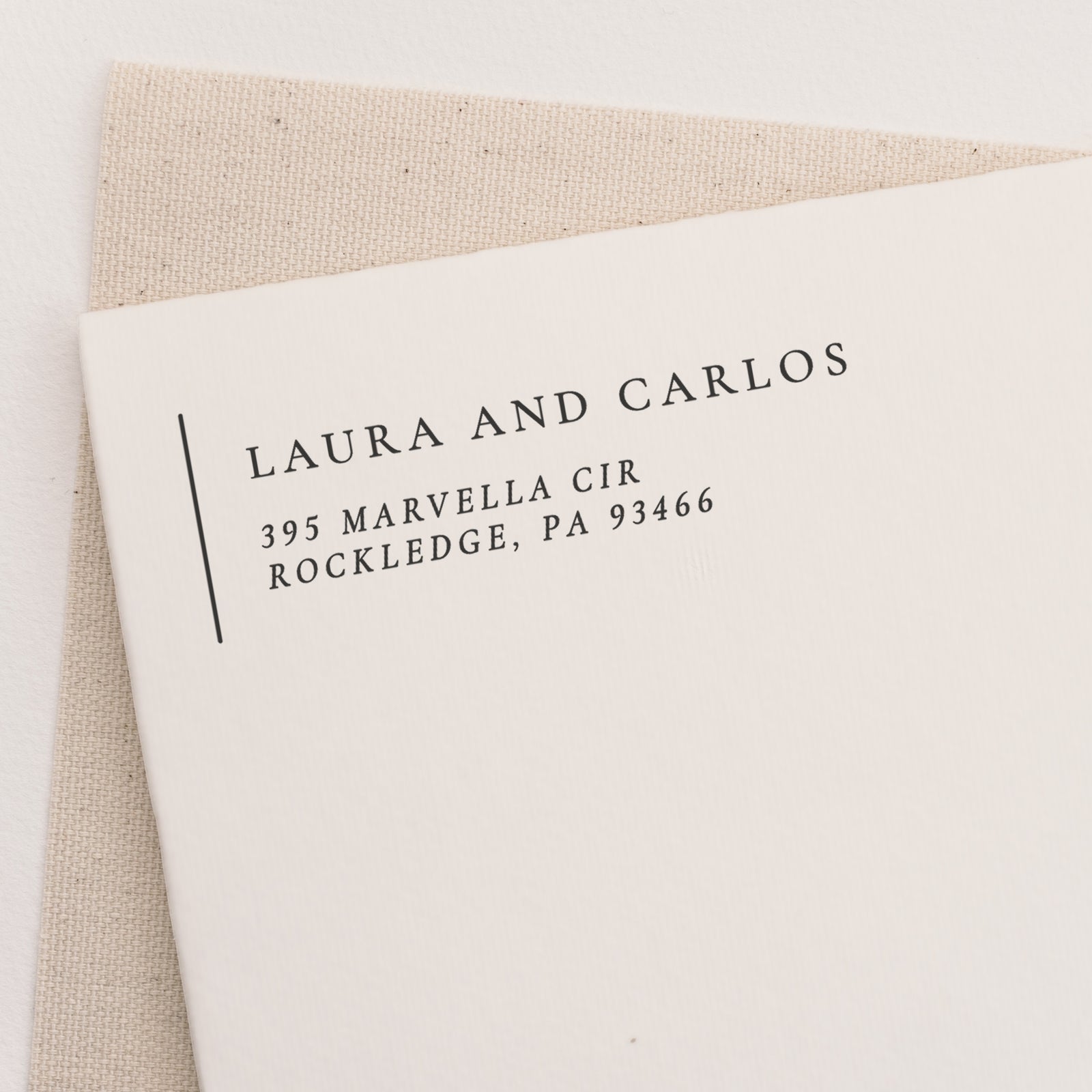 Modern return address stamp