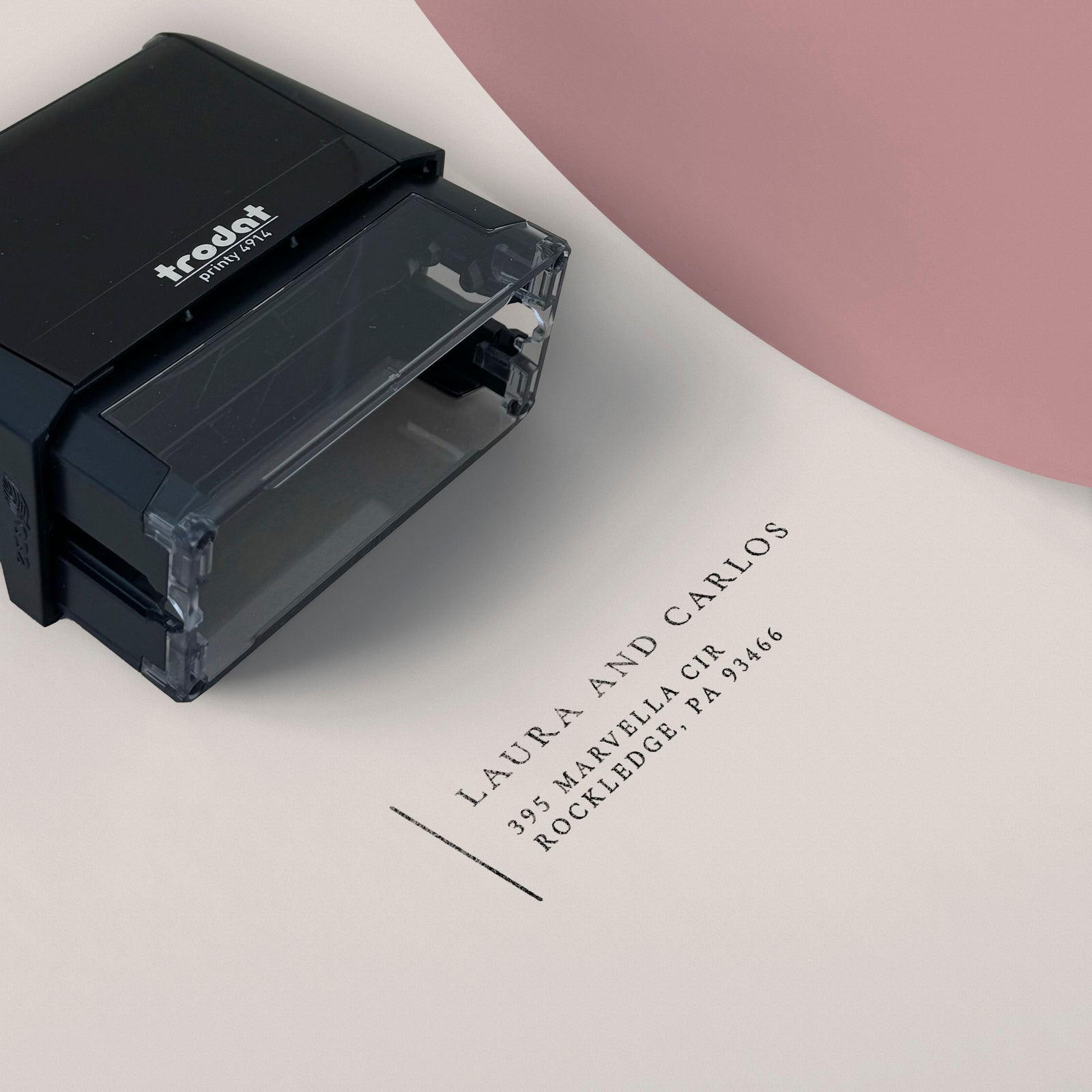 Modern return address stamp