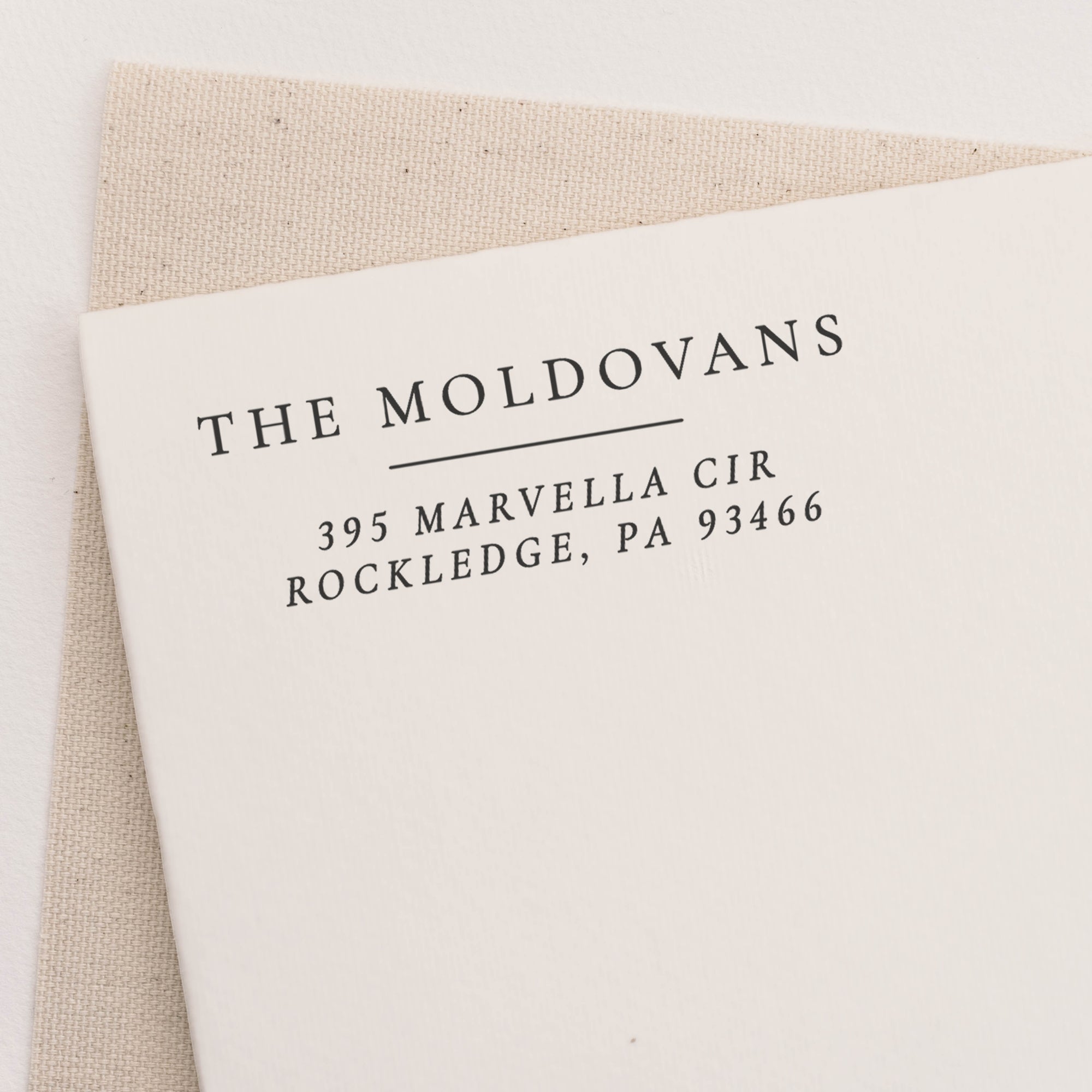 Modern return address stamp