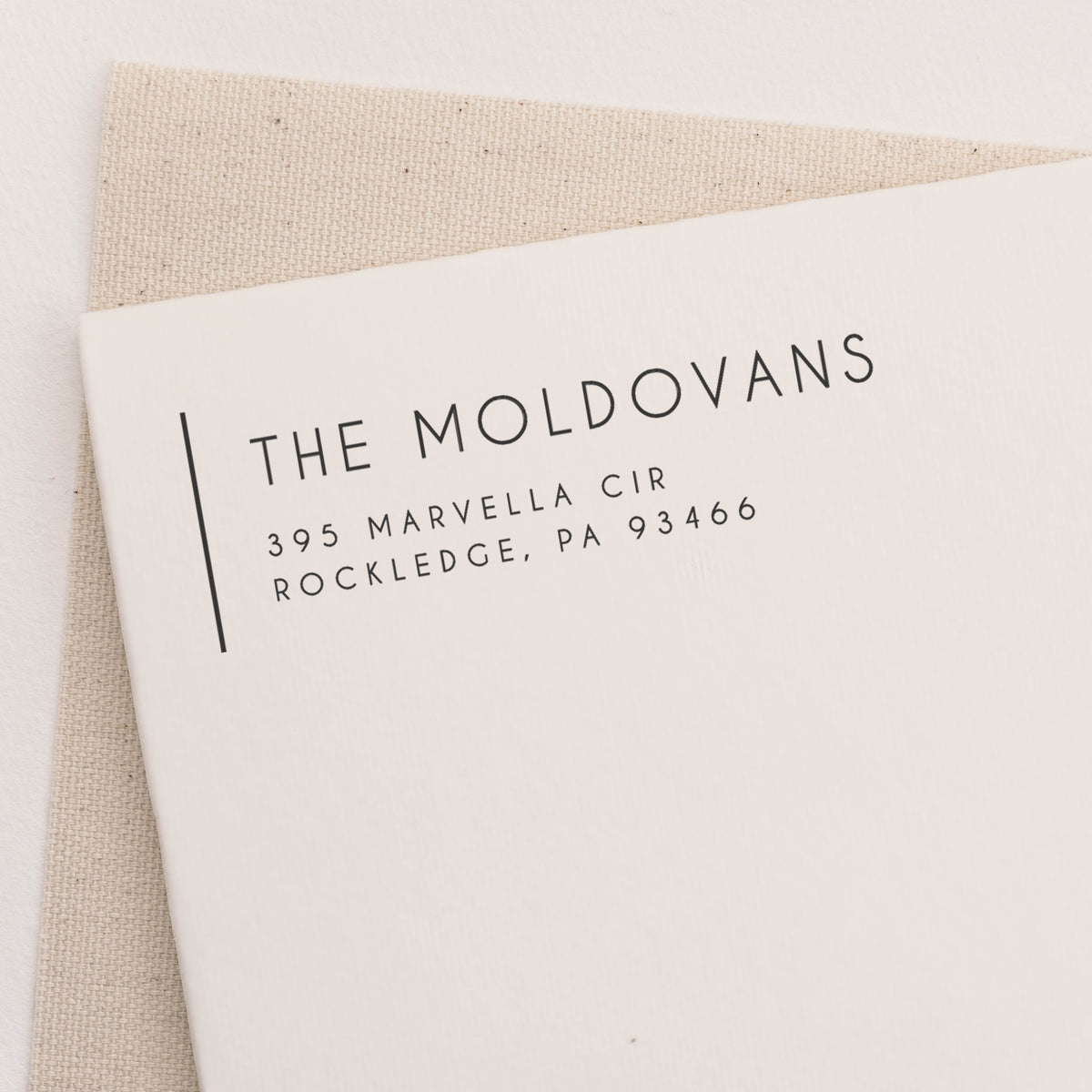 Modern return address stamp