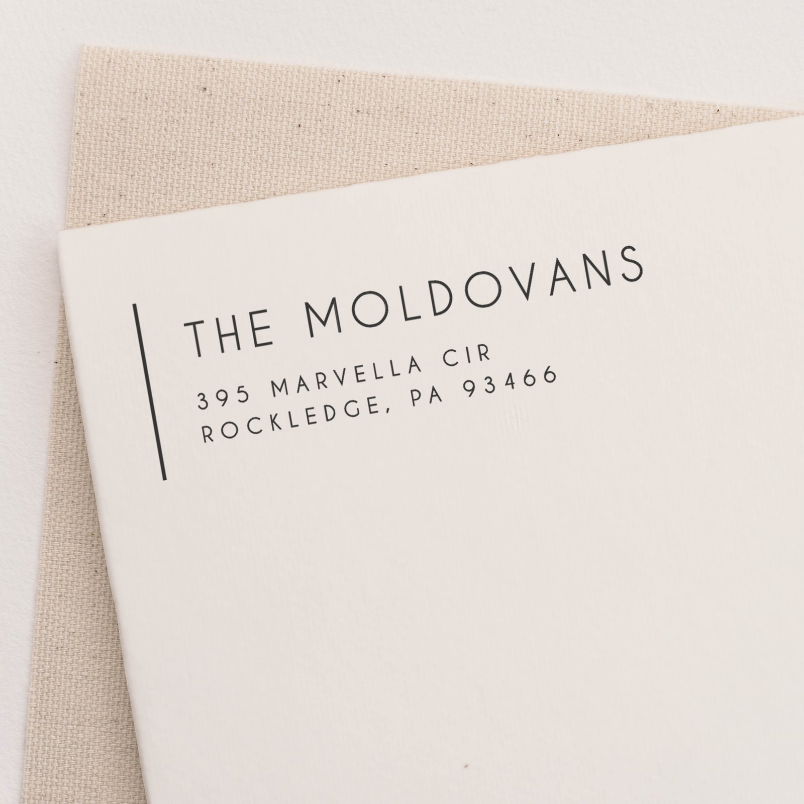 Modern return address stamp