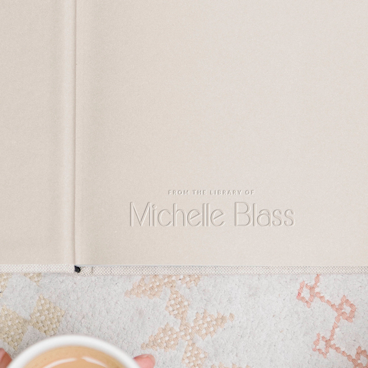 Minimal Personalized Book Embosser | Stamp | From the library of | Ex Libris | This book belongs to | Book lover gift Self ink | Wood handle