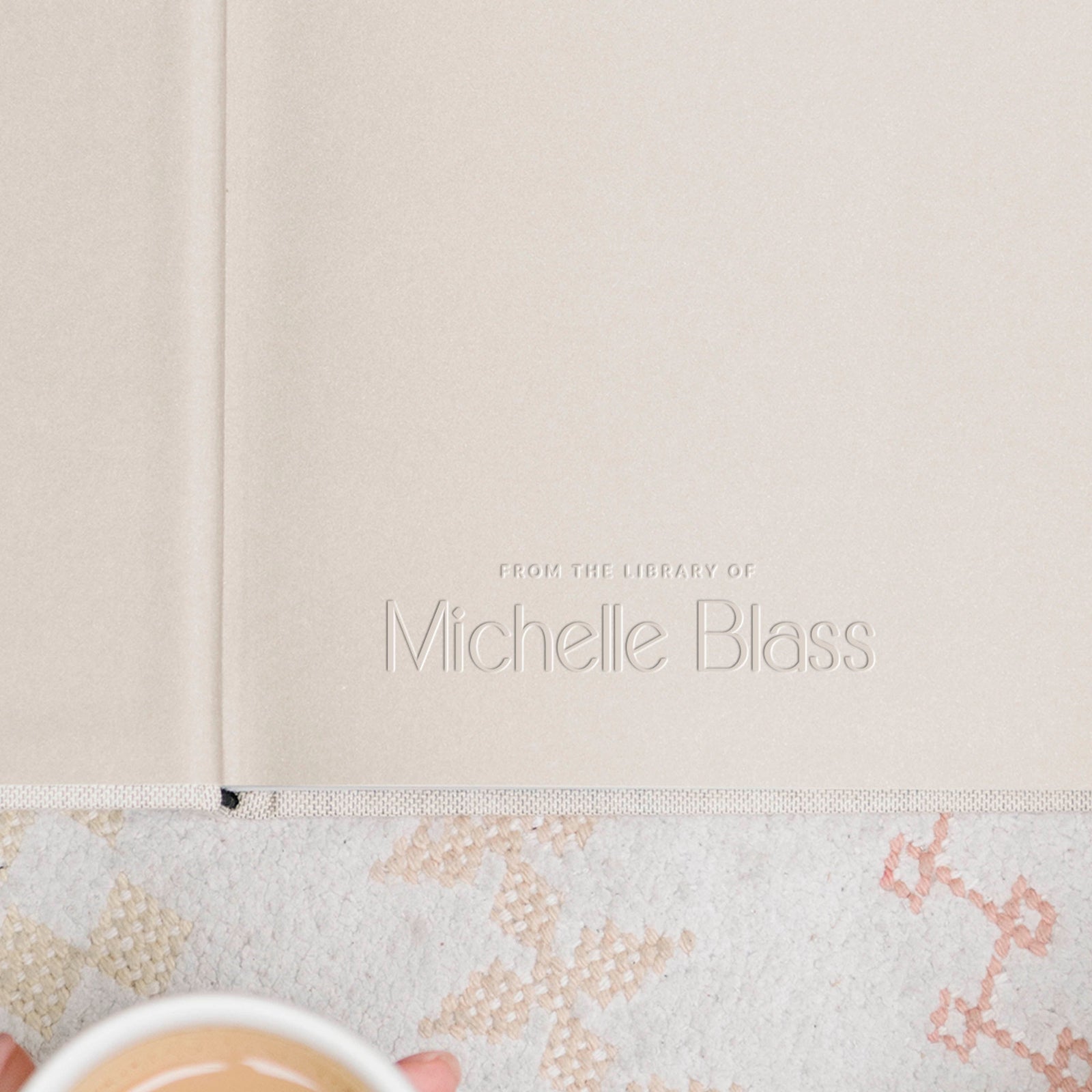 Minimal Personalized Book Embosser | Stamp | From the library of | Ex Libris | This book belongs to | Book lover gift Self ink | Wood handle