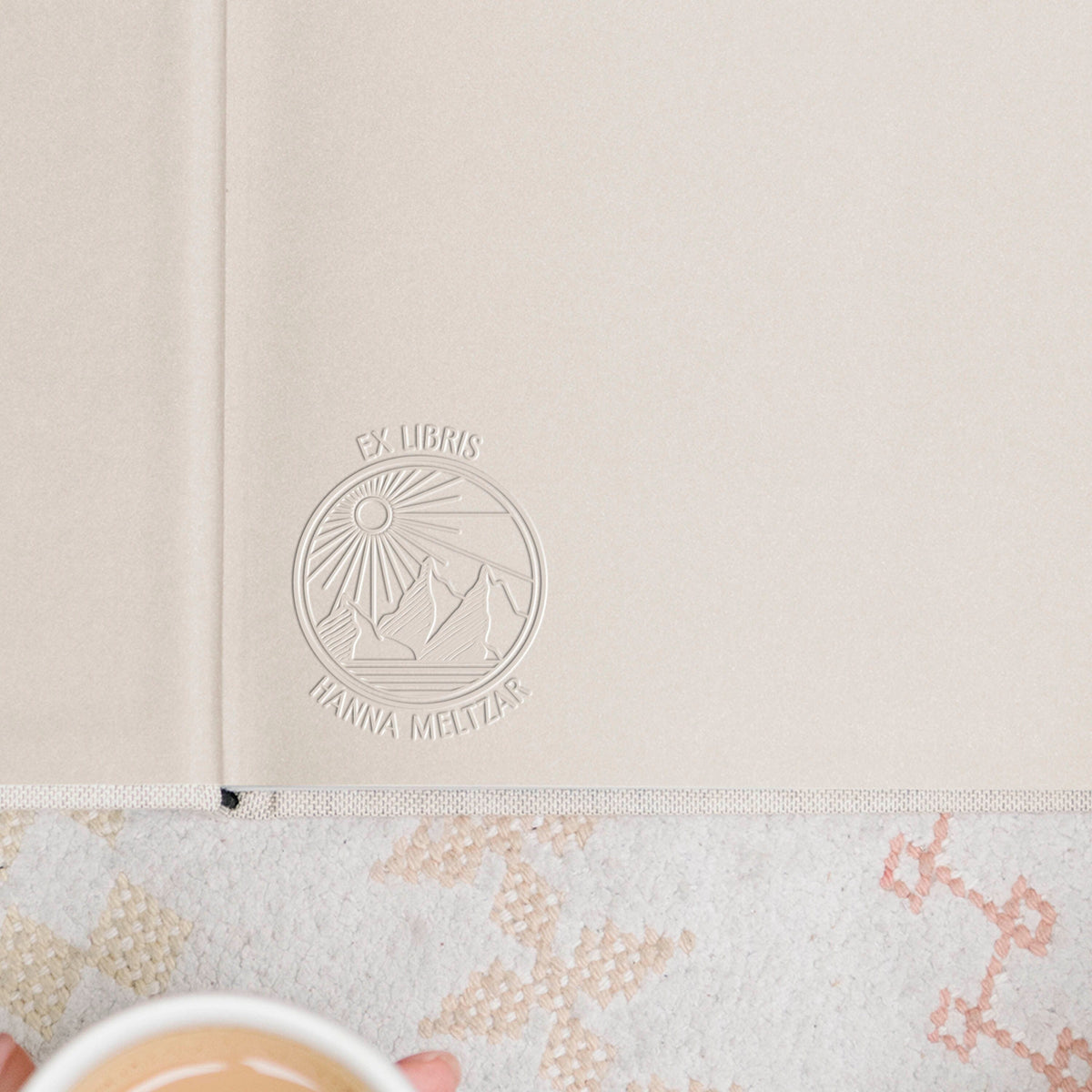 Mountain Book Embosser | Personalized Library Stamp | Ex Libris | This book belongs to | Book lover gift, Teacher gift, Gift For Her