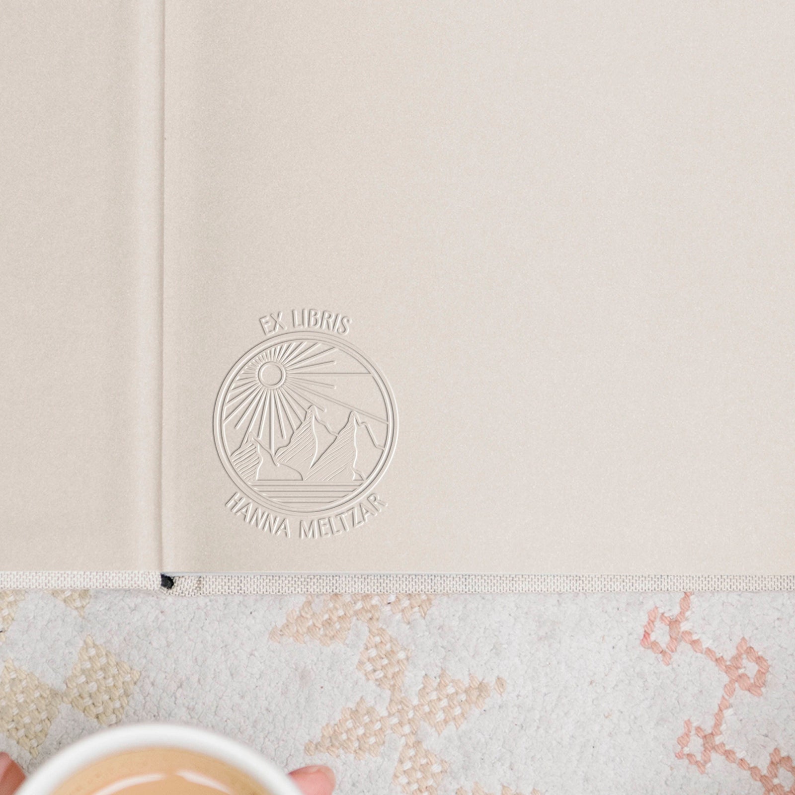 Mountain Book Embosser | Personalized Library Stamp | Ex Libris | This book belongs to | Book lover gift, Teacher gift, Gift For Her