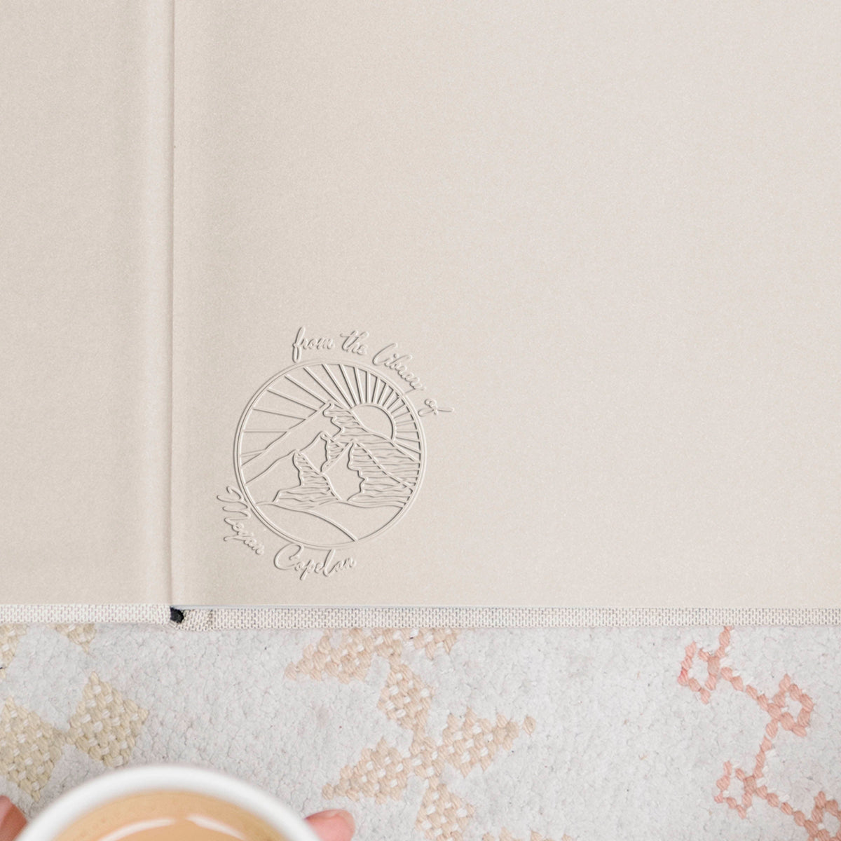 Mountain Book Embosser | Personalized Library Stamp | Ex Libris | This book belongs to | Book lover gift, Teacher gift, Gift For Her