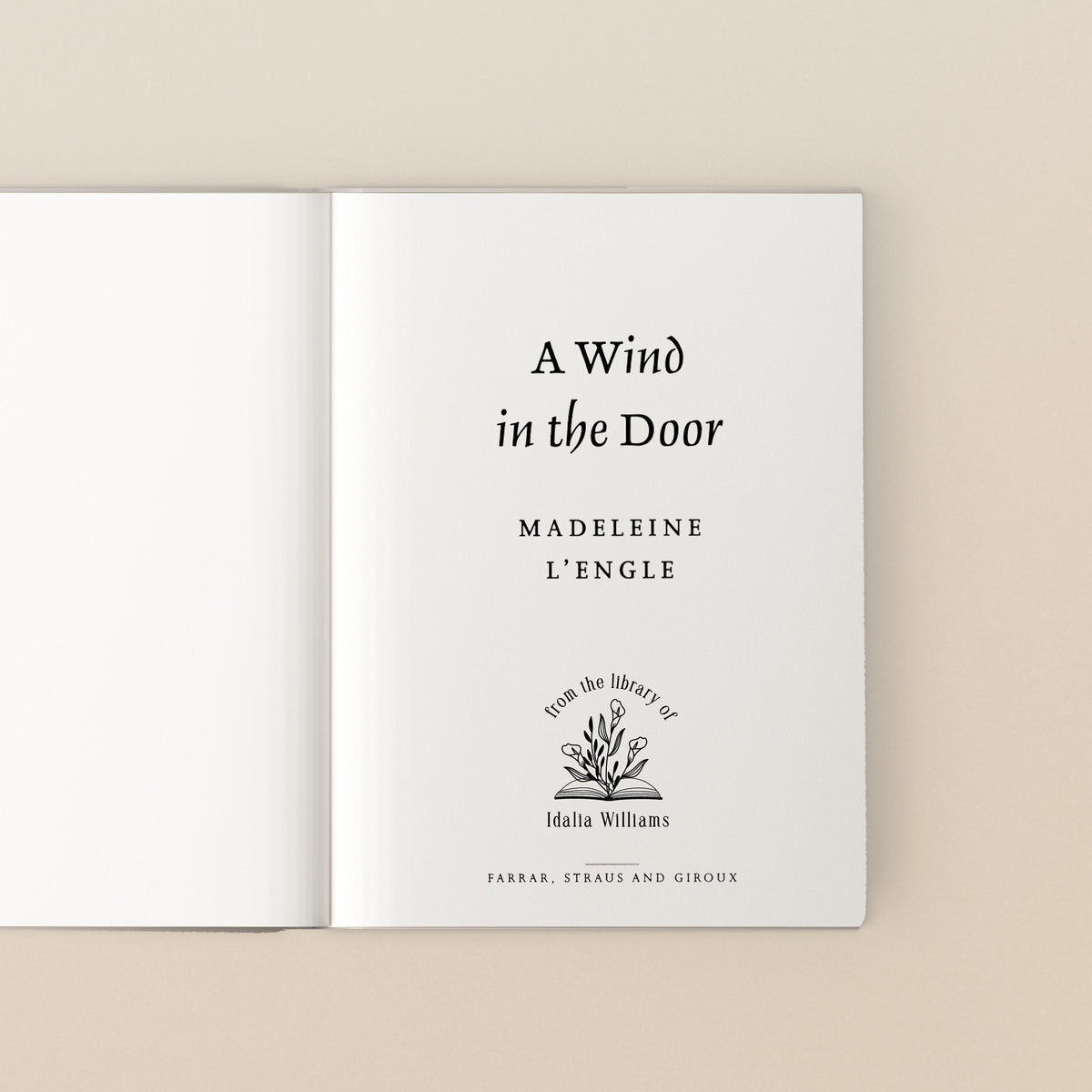 Open Book Flowers Library Stamp | Personalized Book Embosser | Ex Libris, This book belongs to | Book lover gift, Teacher gift, Gift For Her