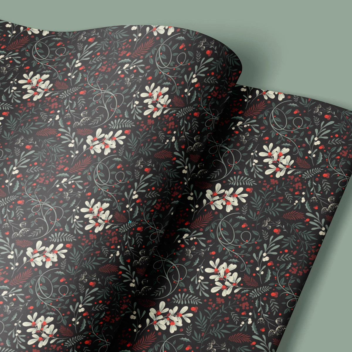 Mistletoe Christmas Wrapping Paper