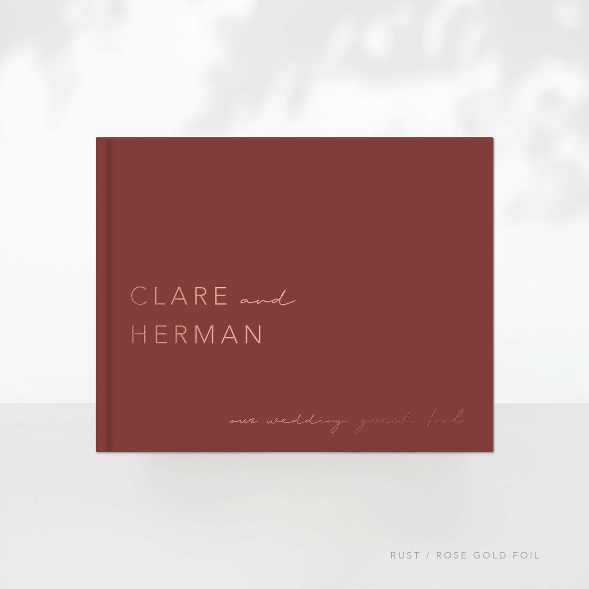 Minimalism Wedding Guest Book