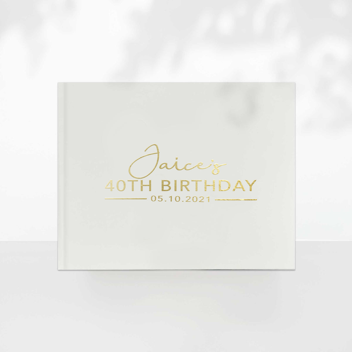 Modern Birthday Guest Book