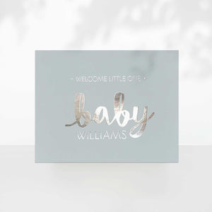 Baby Shower Guest Book with Last Name