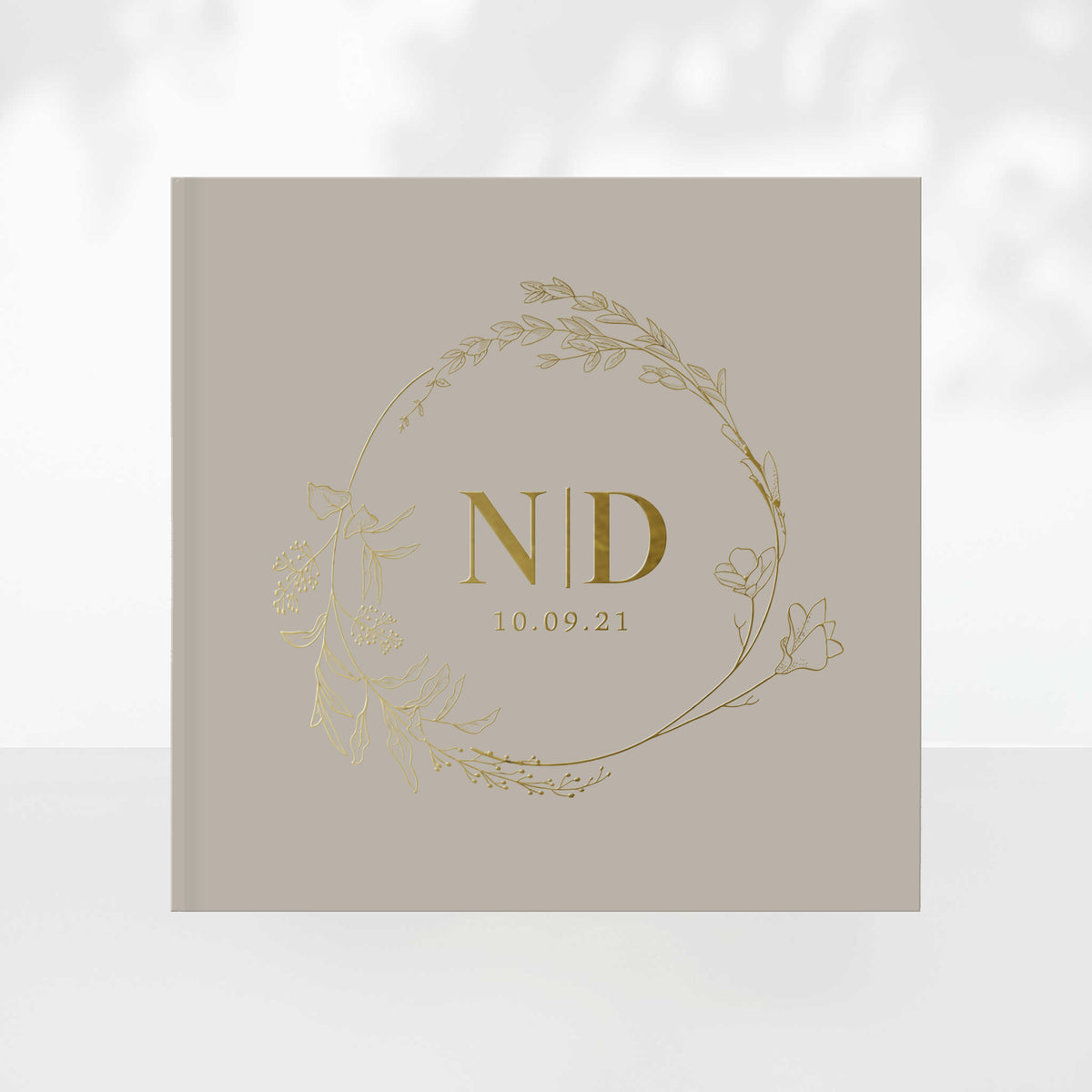 Floral Wreath Wedding Guest Book