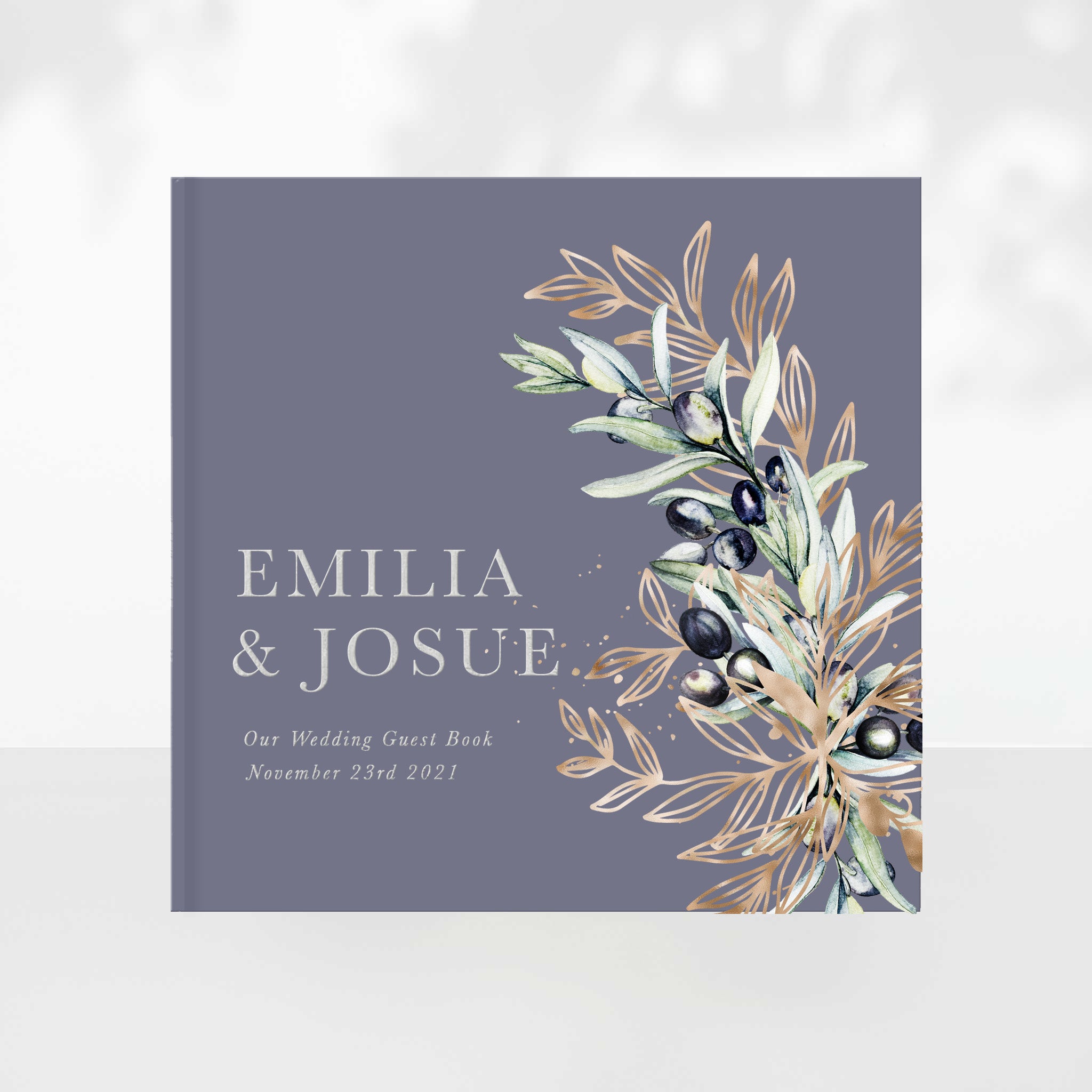 Olive Wedding Guest Book