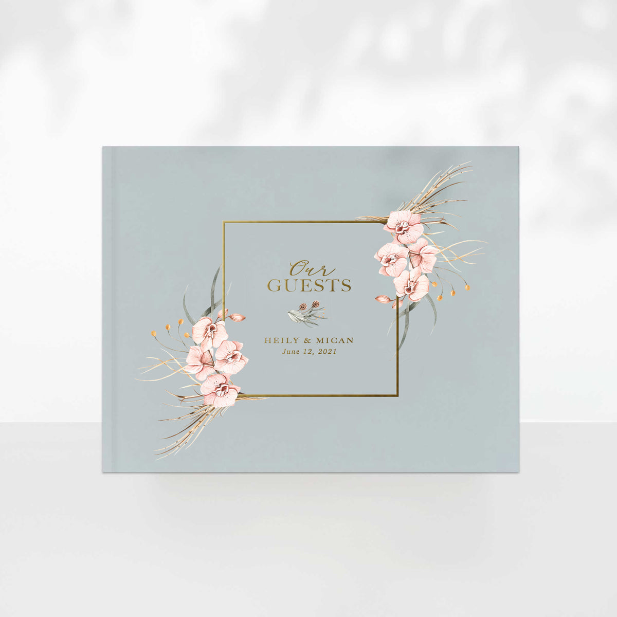 Orchid Wedding Guest Book