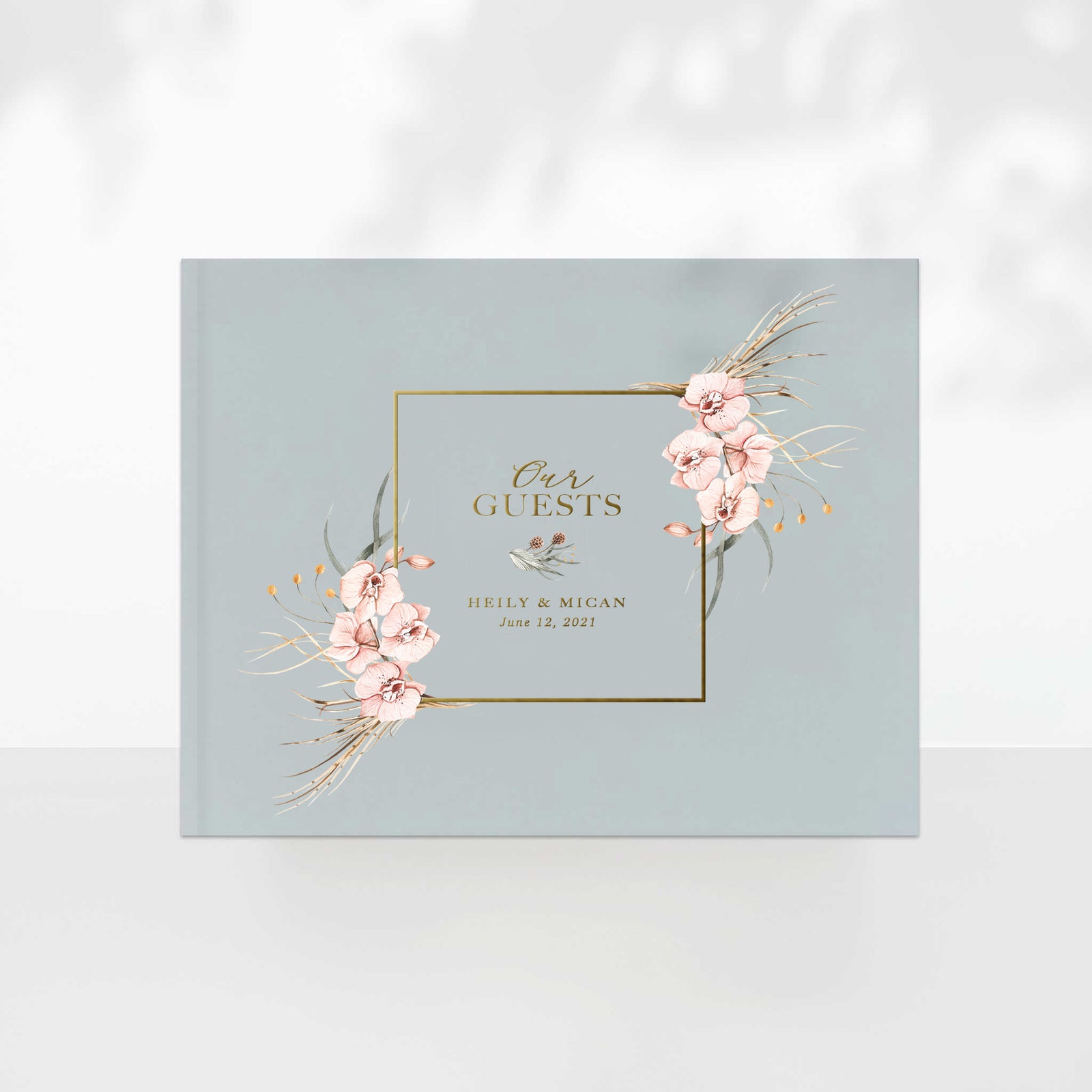Orchid Wedding Guest Book