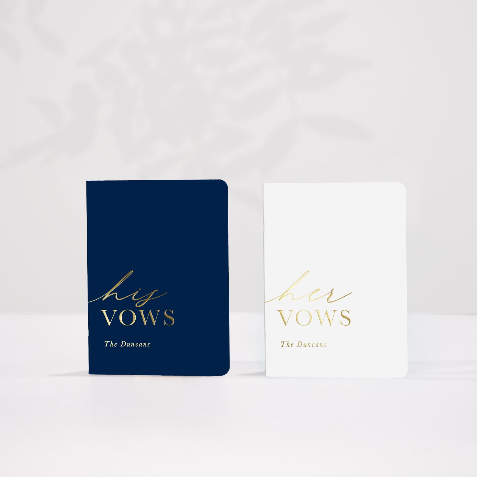 Minimal Wedding Vow Books