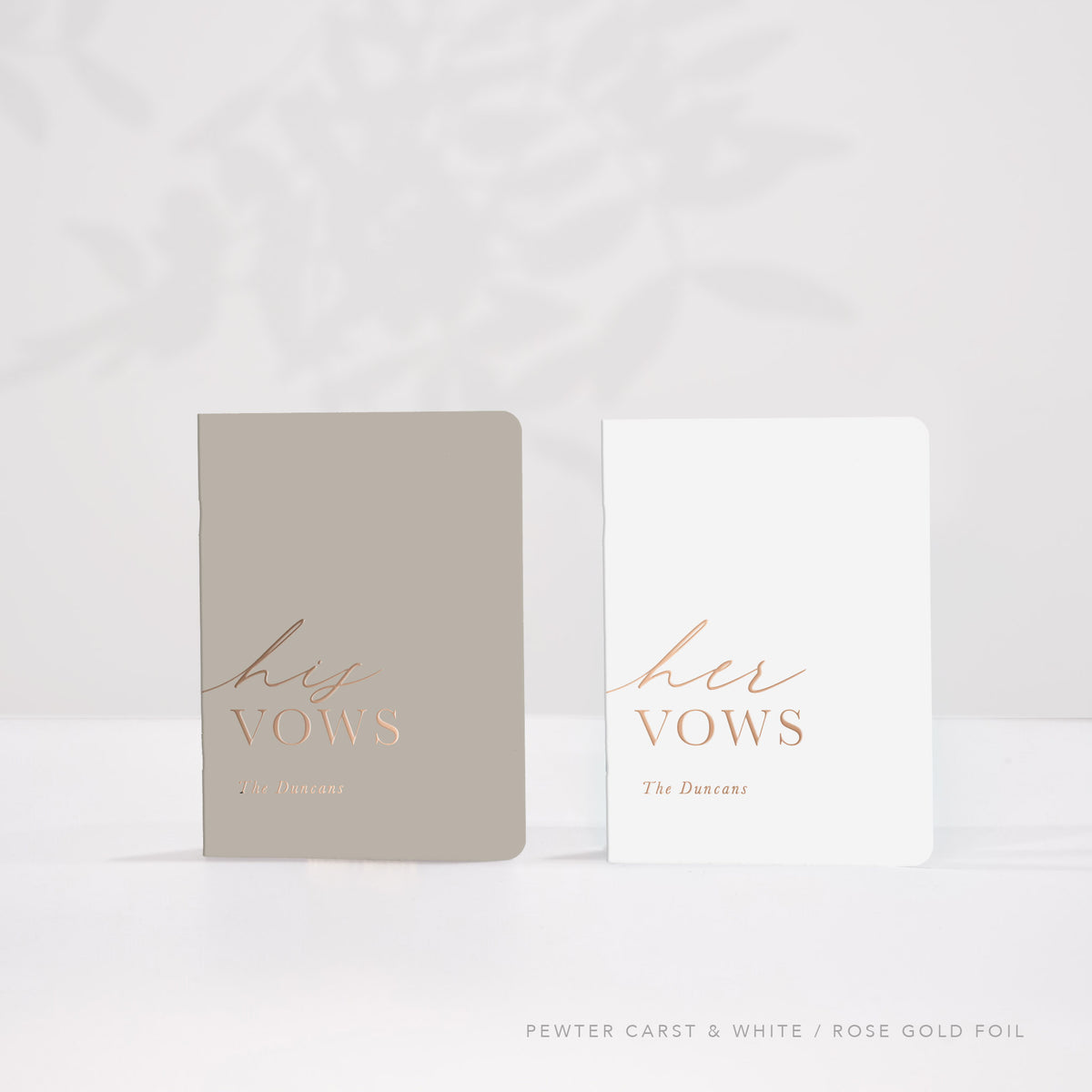 Minimal Wedding Vow Books
